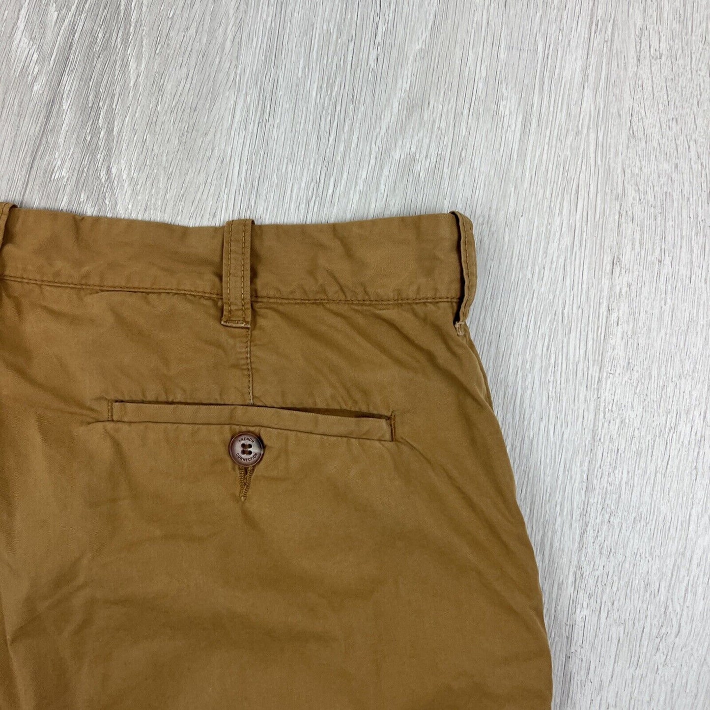 French Connection Mens Brown Chino Shorts Size 36