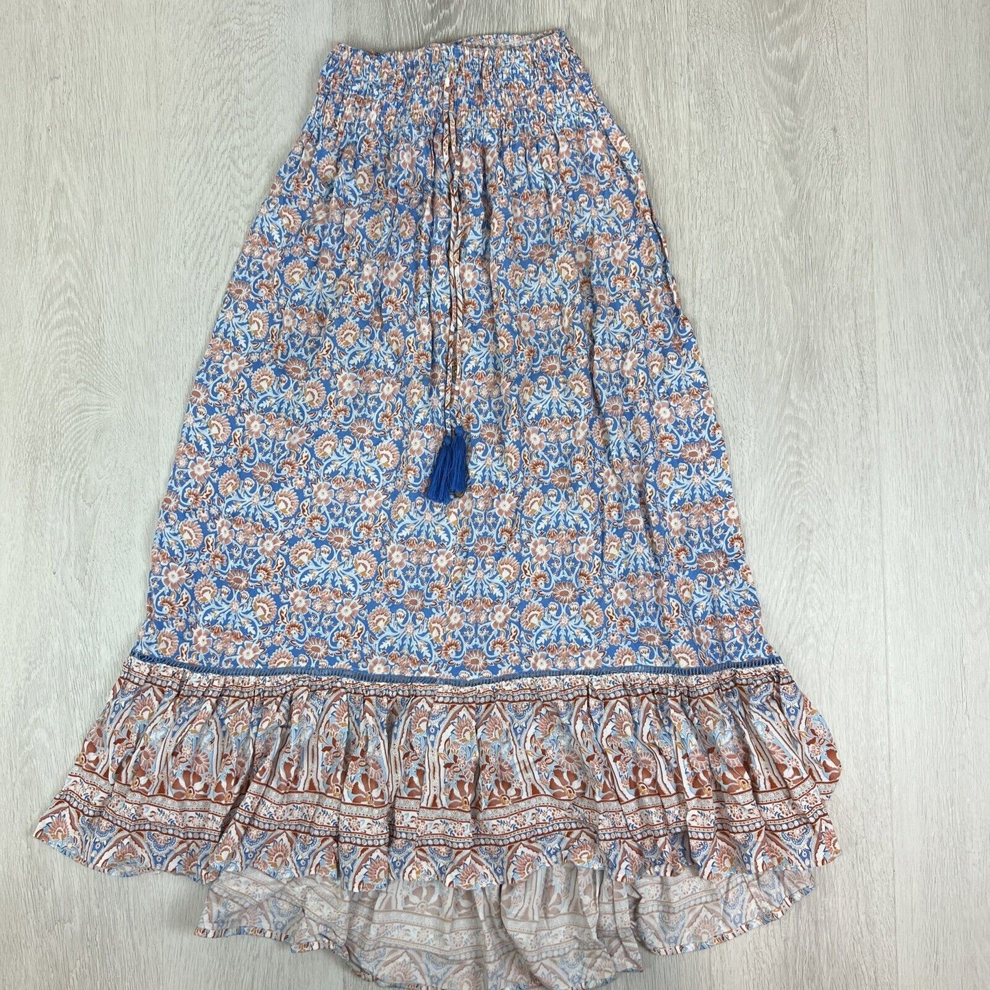 Ally Womens Long Boho Bohemian Skirt Size 6