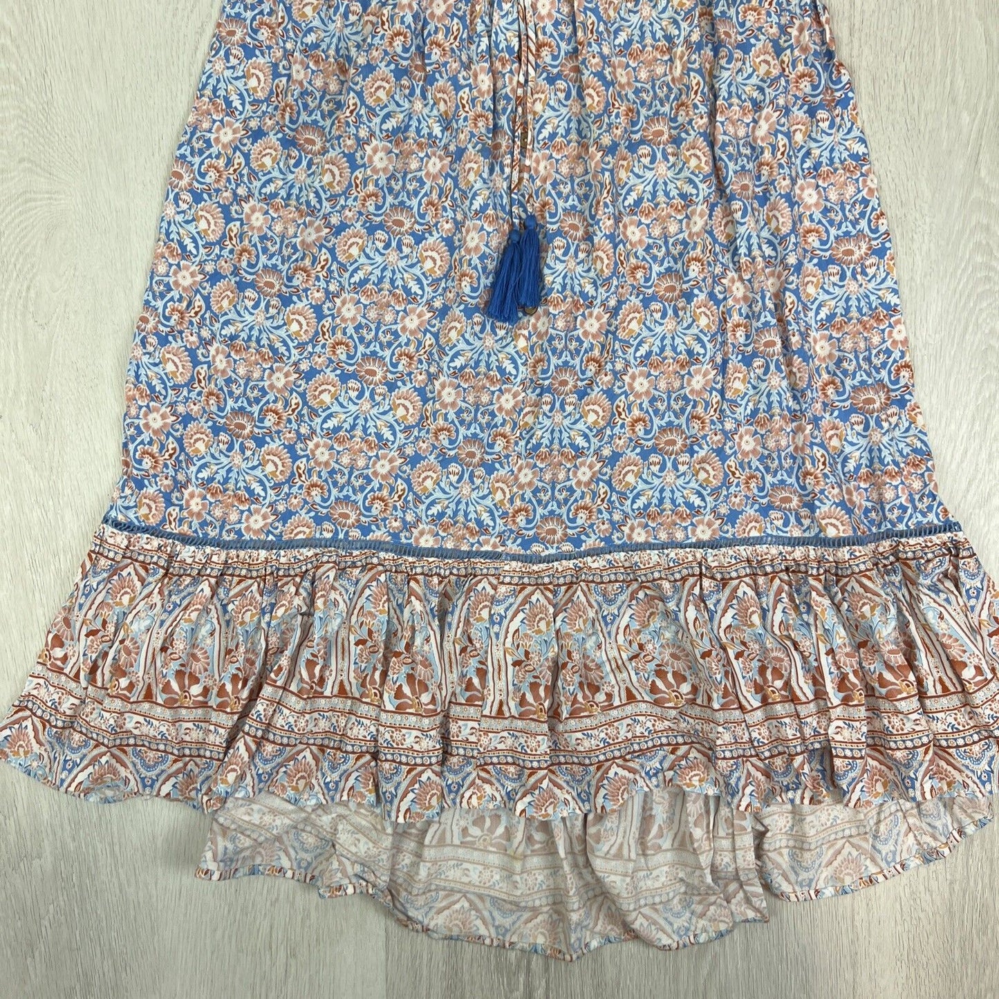 Ally Womens Long Boho Bohemian Skirt Size 6