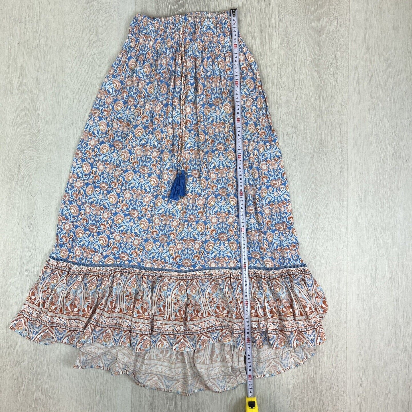 Ally Womens Long Boho Bohemian Skirt Size 6