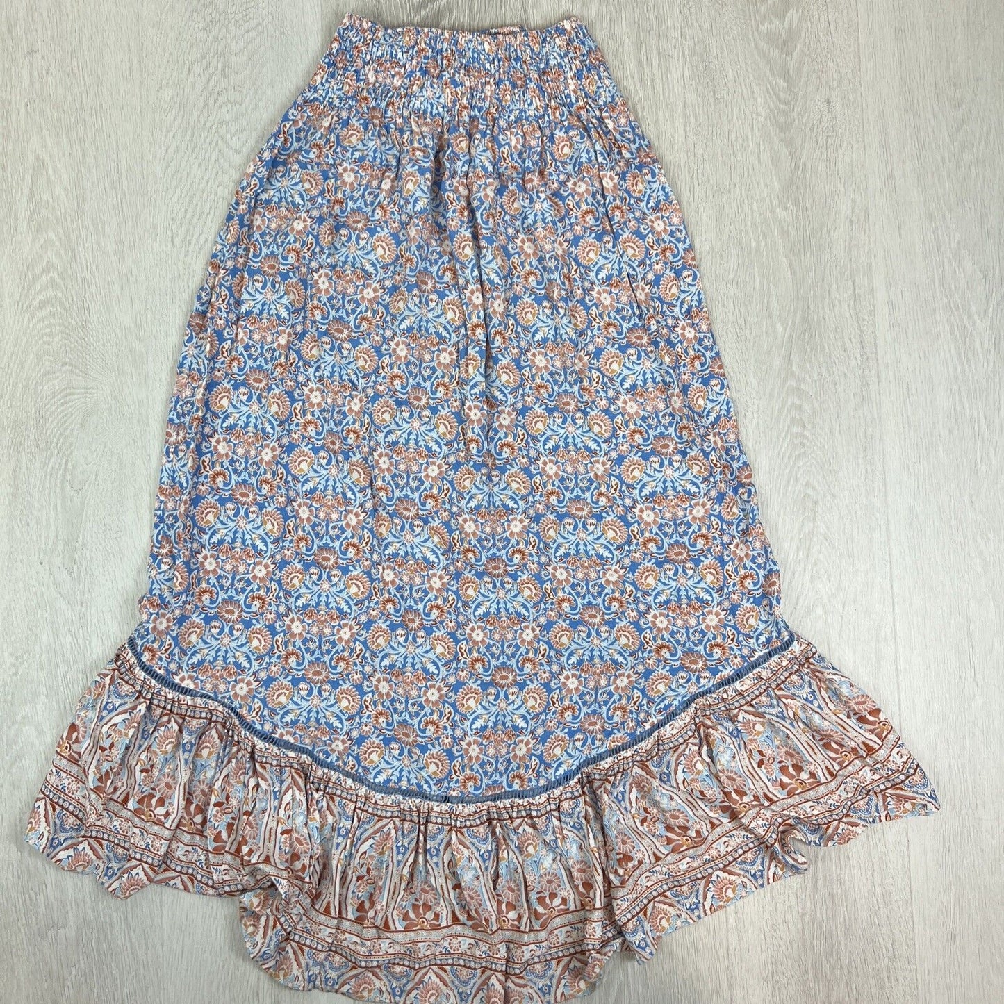 Ally Womens Long Boho Bohemian Skirt Size 6