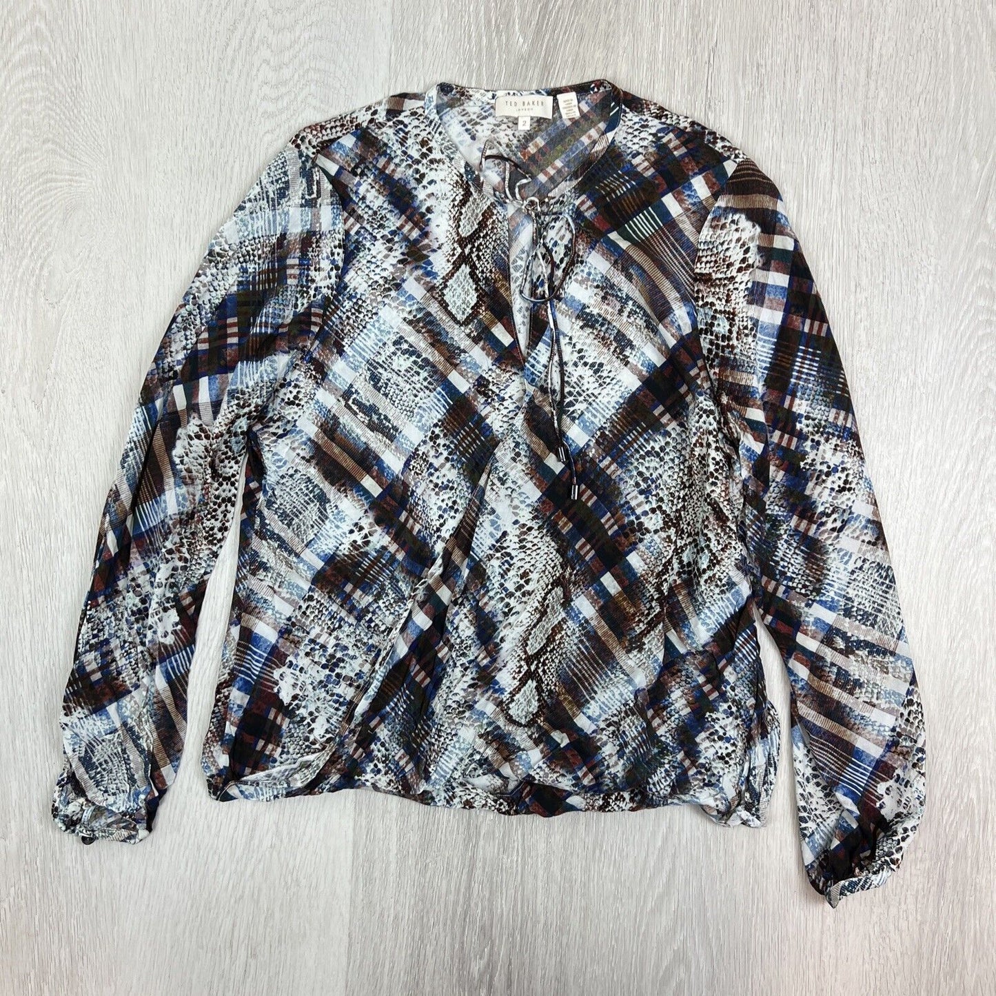 Ted Baker Womens Long Sleeve Blouse Top Size 2