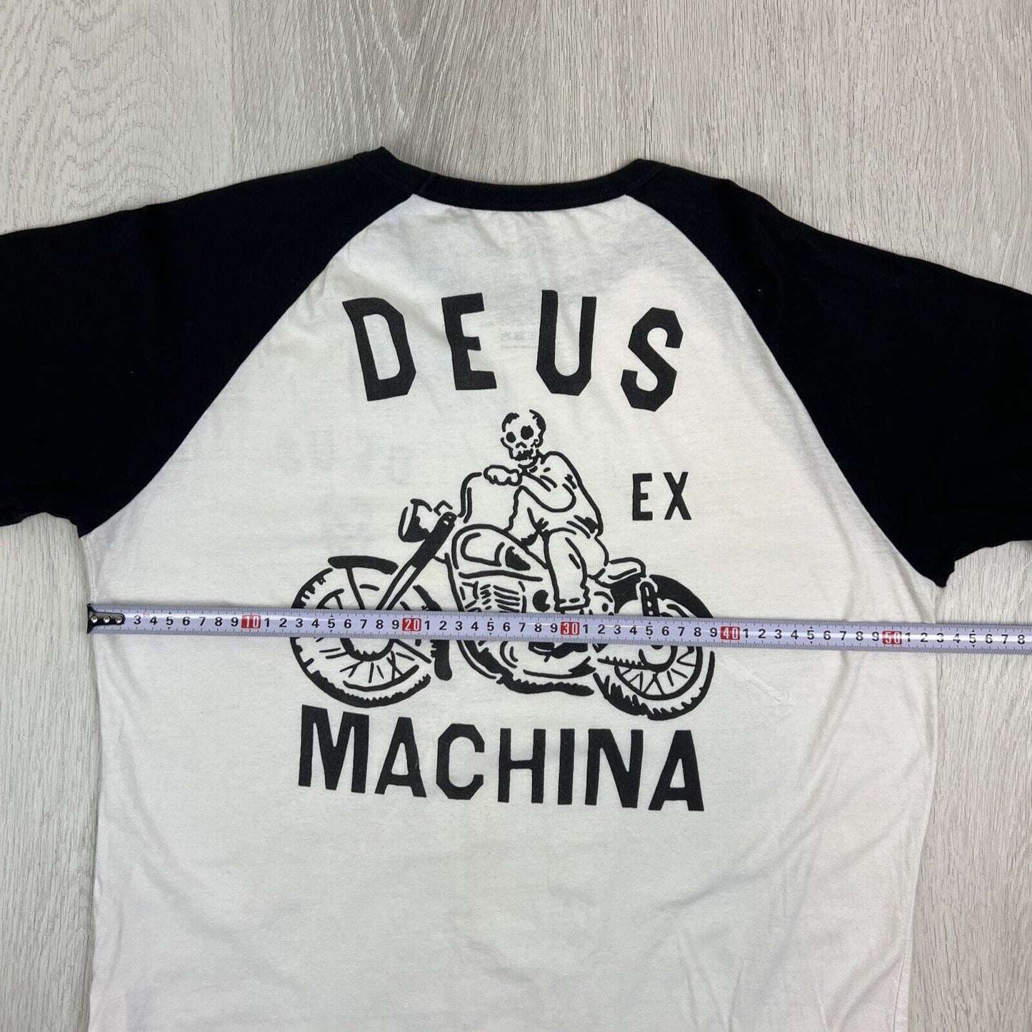 Deus Ex Machina Mens Contrast 2/3 Sleeve T-Shirt Size Large