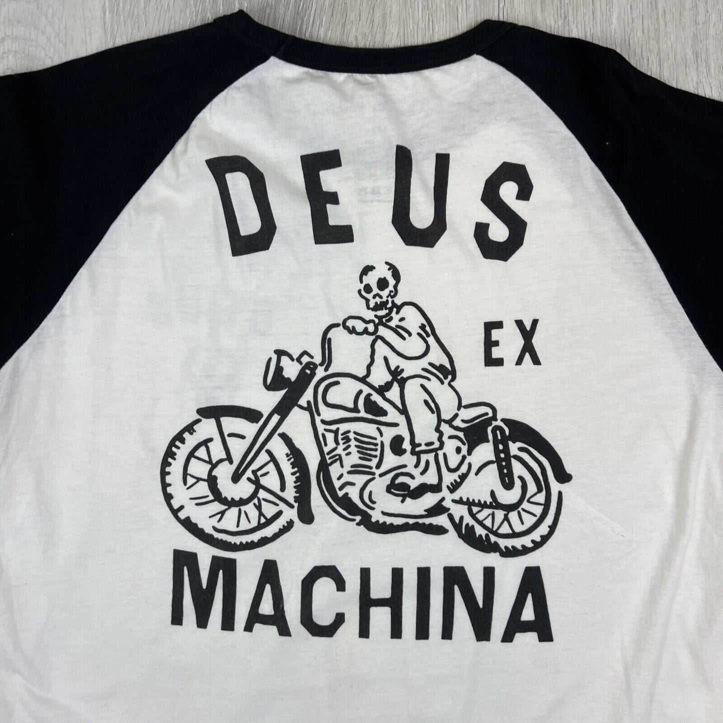 Deus Ex Machina Mens Contrast 2/3 Sleeve T-Shirt Size Large