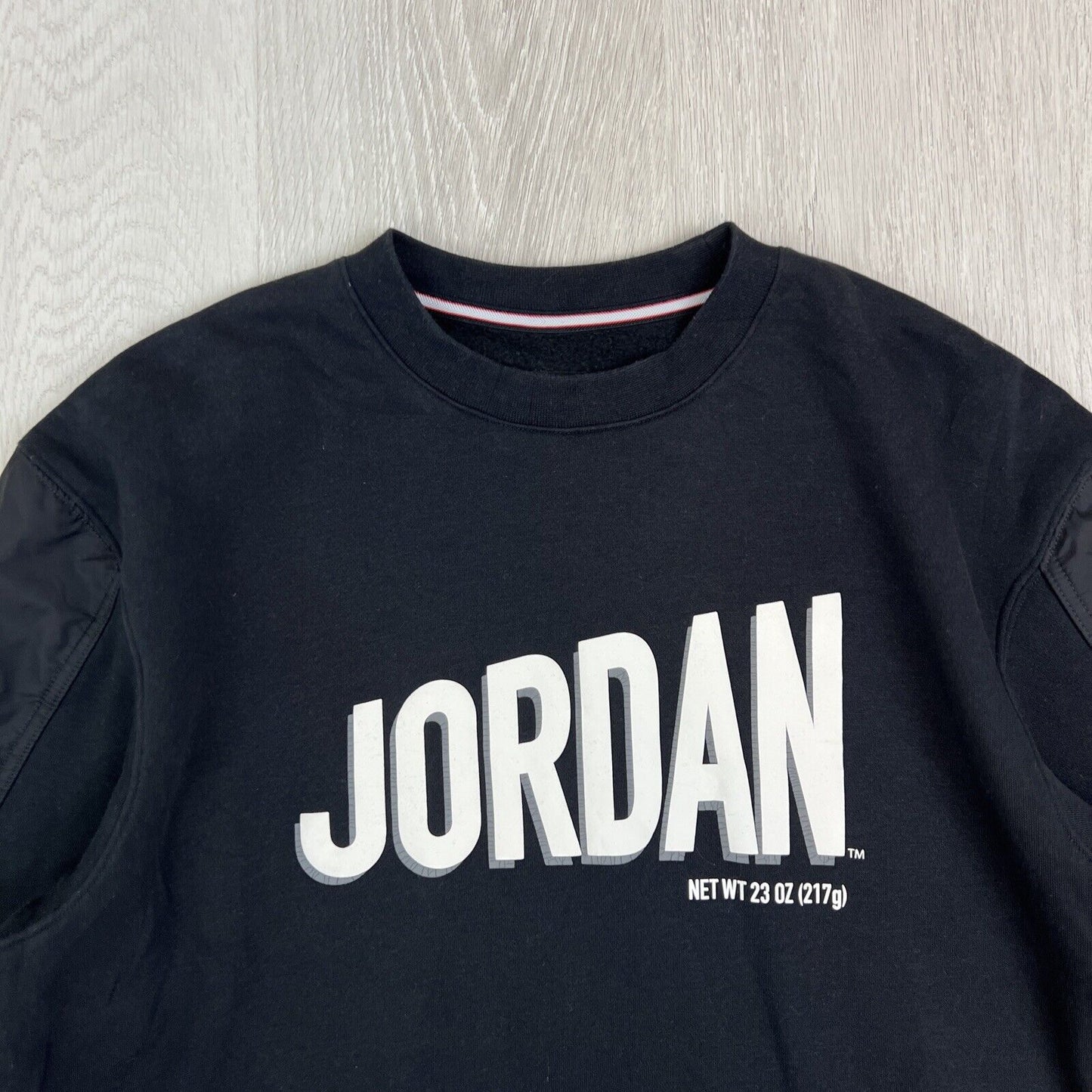 Air Jordan Mens Black Pullover Sweatshirt Jumper Sweater Size Small