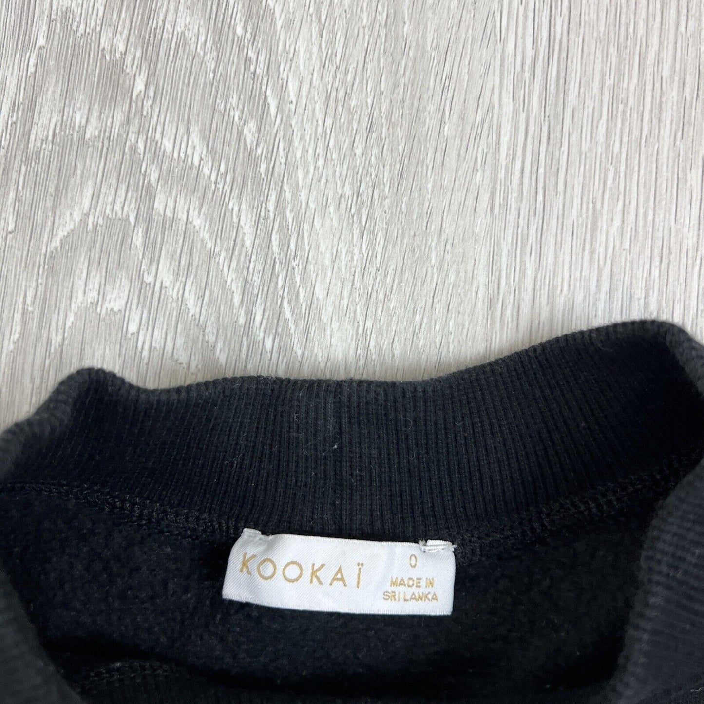 Kookai Womens Black Pullover Sweater Jumper Size 0