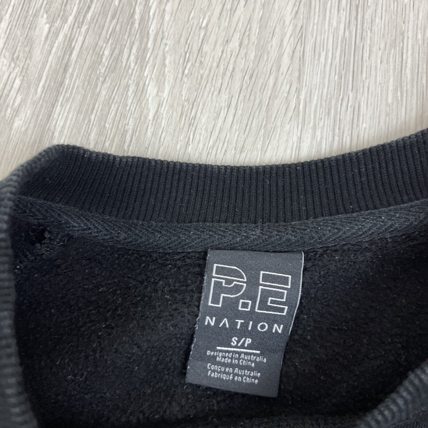 P.E Nation Womens Black Pullover Sweatshirt Jumper Size Small