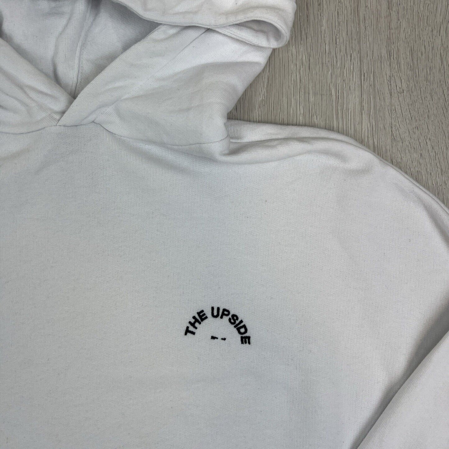 The Upside Womens White Oversized Pullover Hoodie Jumper Size XS