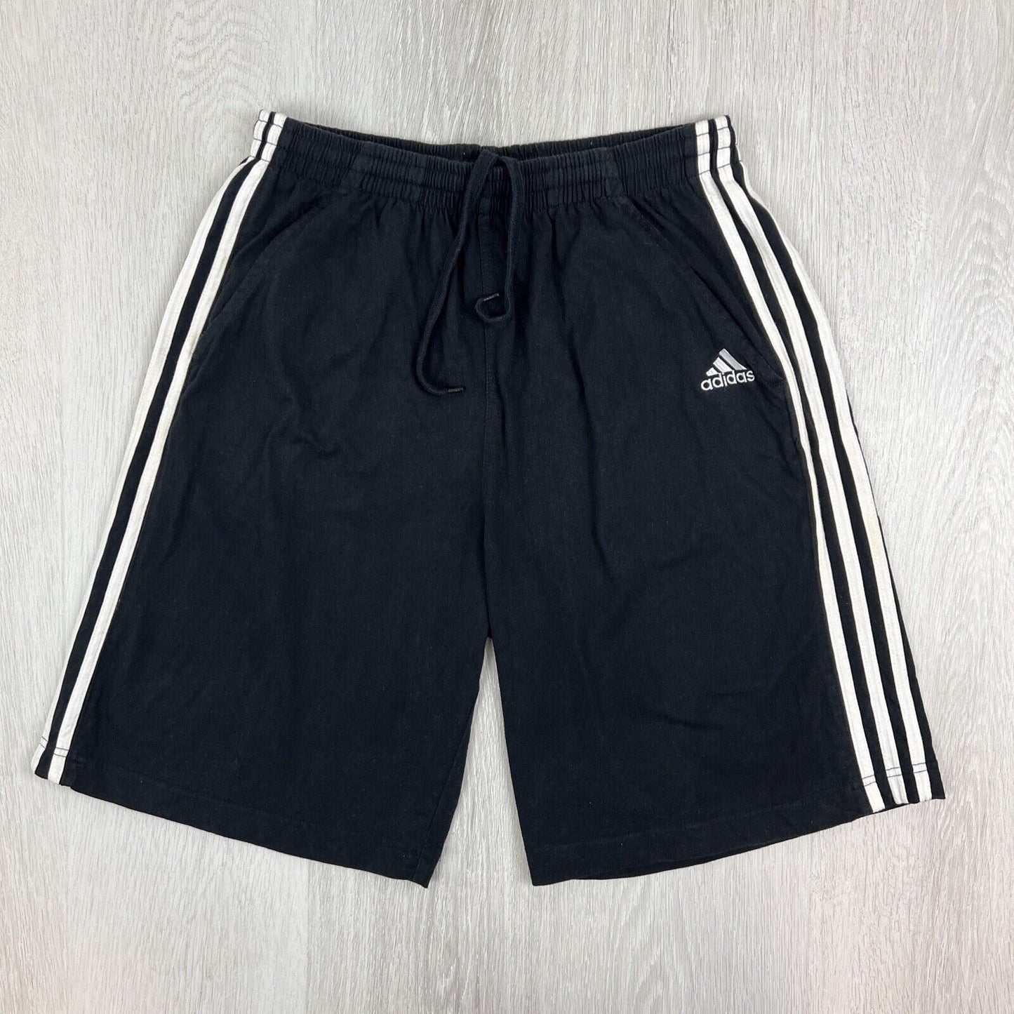 adidas Mens Black Activewear Sweat Shorts Size Medium