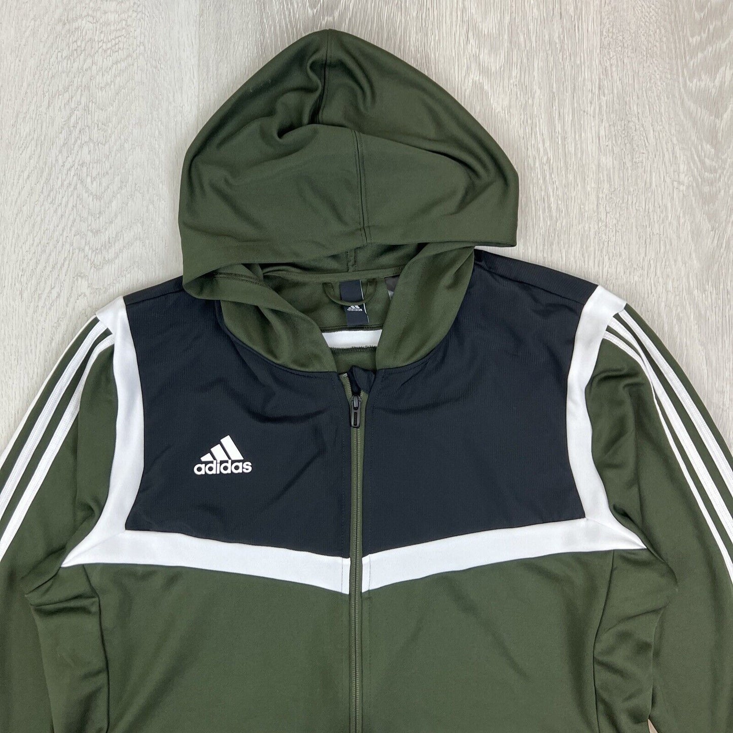 adidas Mens Green Full Zip Tracksuit Jacket Size XL