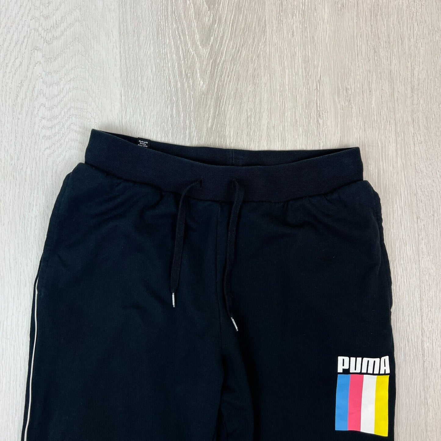 PUMA Mens Black Jogger Trackies Pants Size Medium