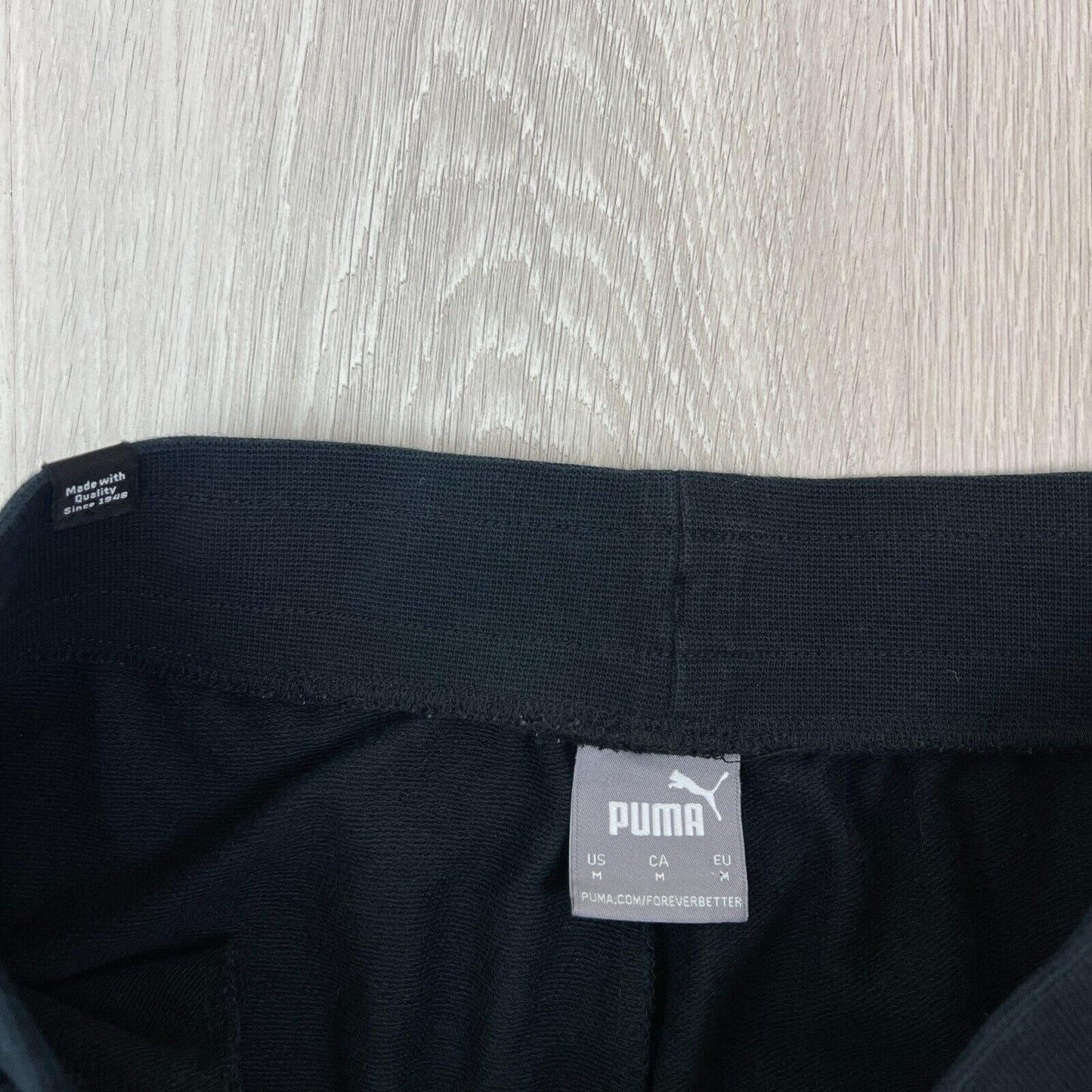 PUMA Mens Black Jogger Trackies Pants Size Medium