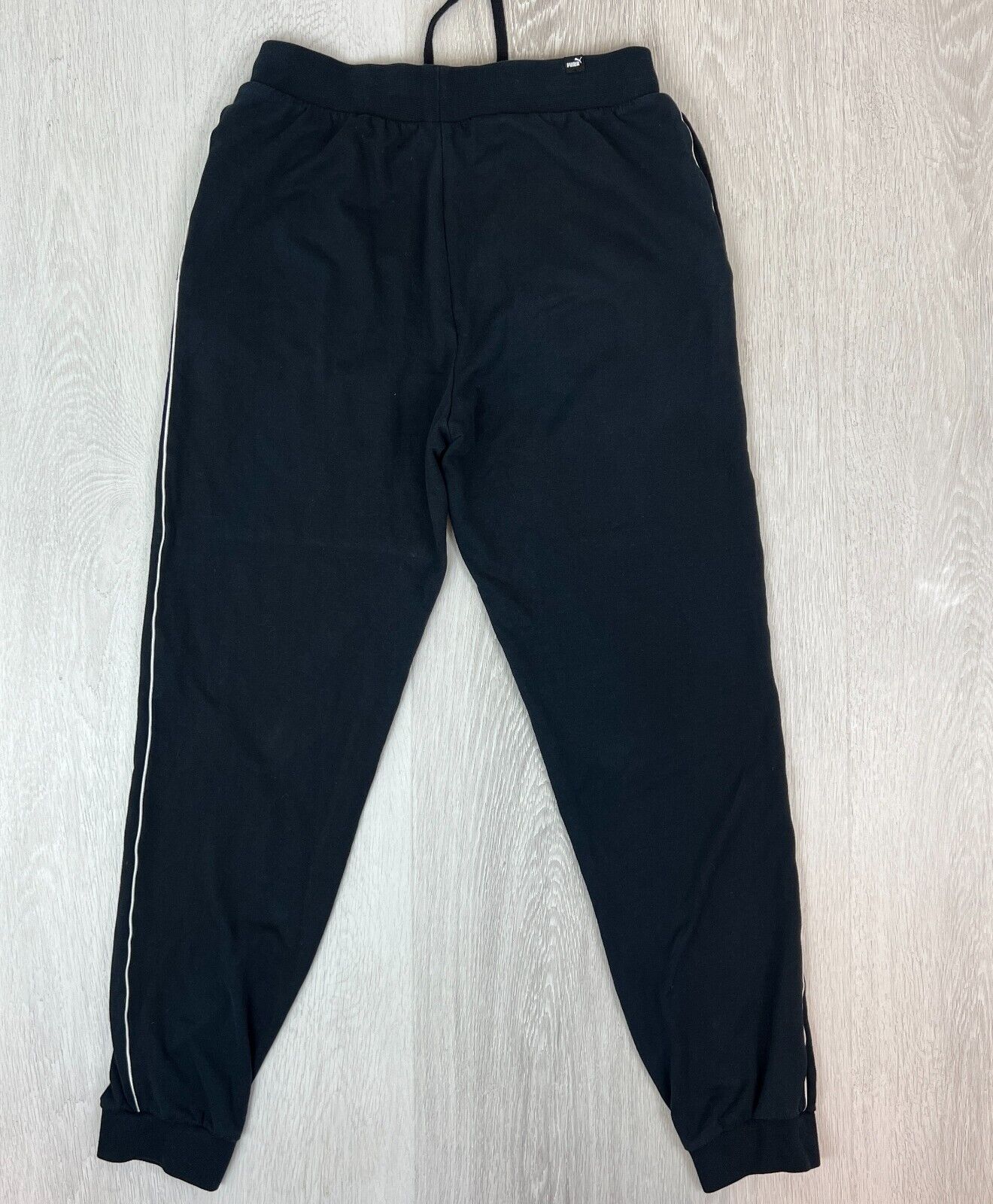 PUMA Mens Black Jogger Trackies Pants Size Medium