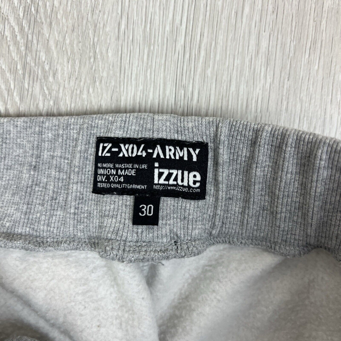 Izzue Army Mens Grey Jogger Track Pants Size 30 'Marines'