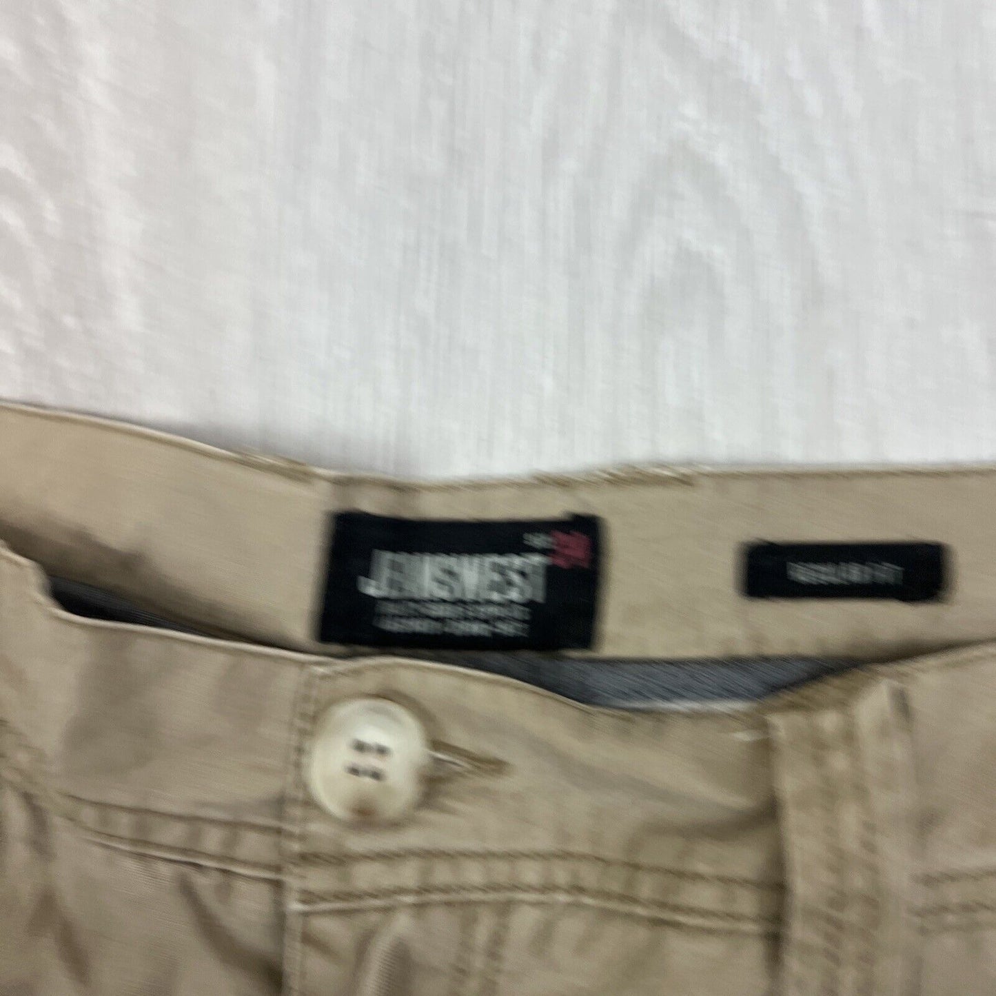 Jeanswest Mens Regular Fit Beige Cargo Shorts Size 34