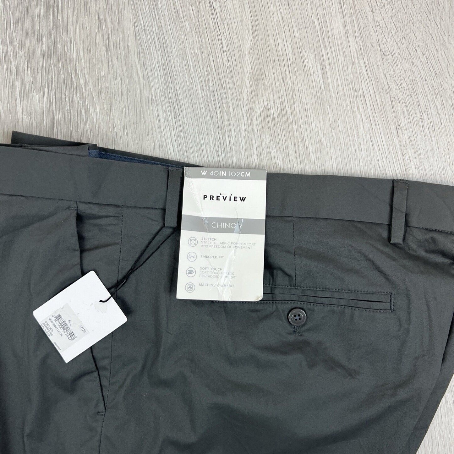 Preview Mens Charcoal Chino Pants Size 40 (New)