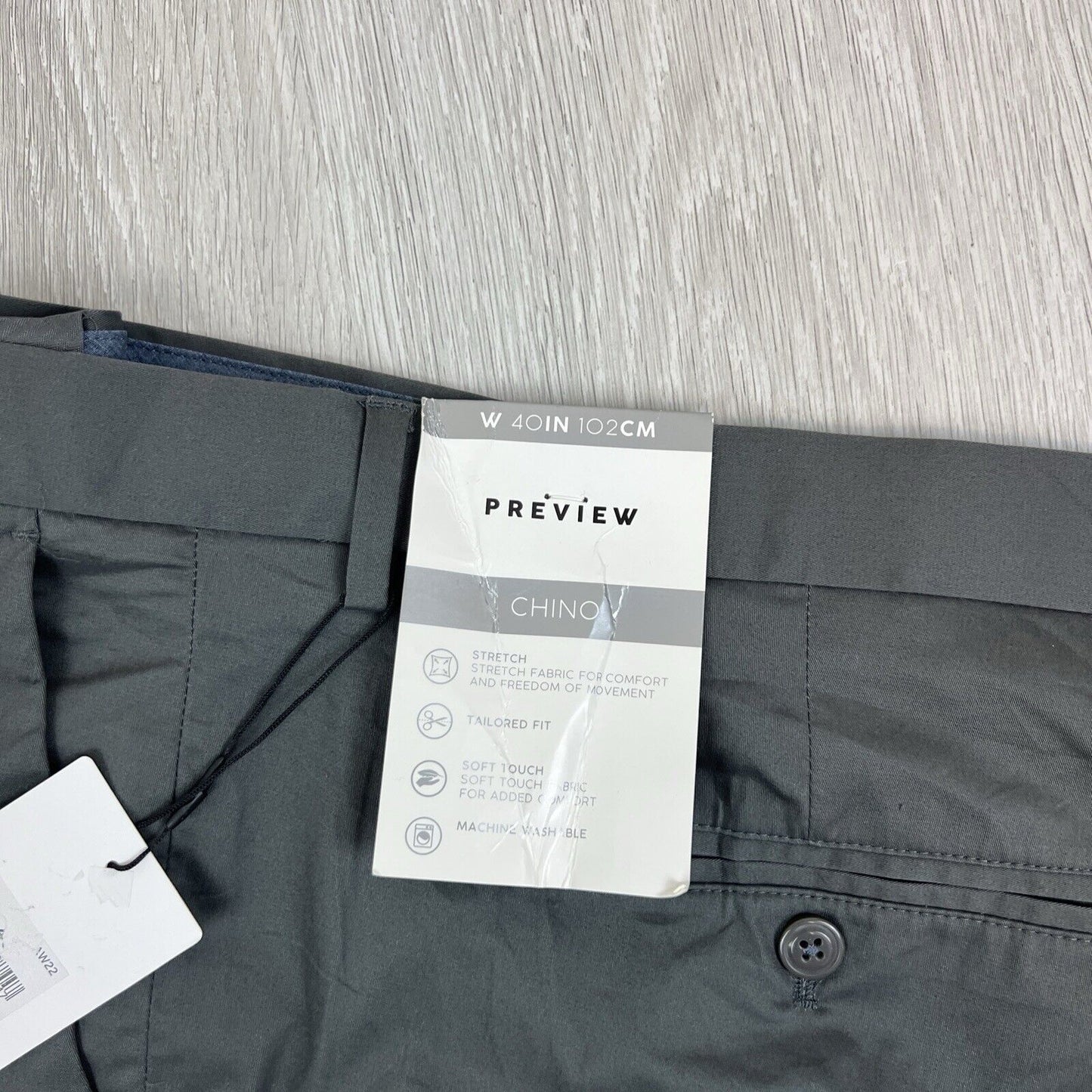 Preview Mens Charcoal Chino Pants Size 40 (New)