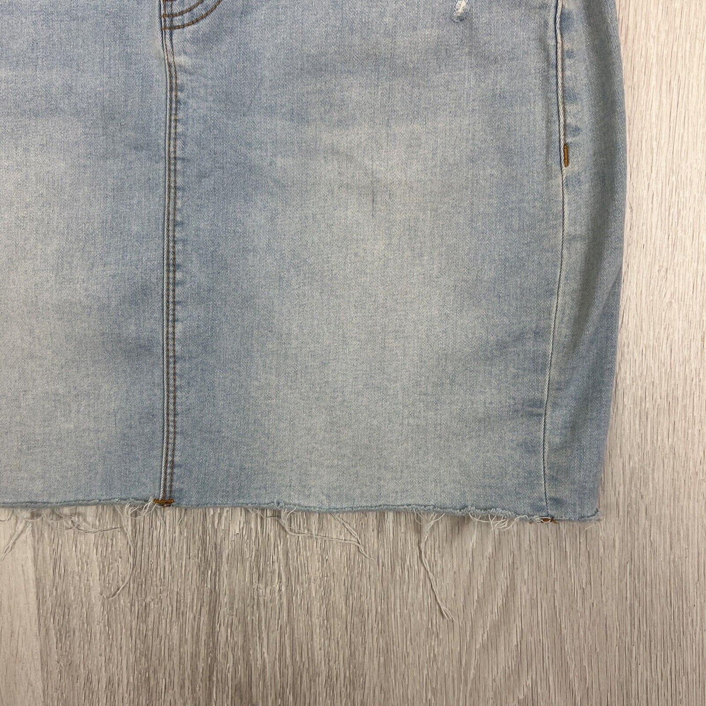 Sportsgirl Womens Light Wash Blue Denim Mini Skirt Size 8