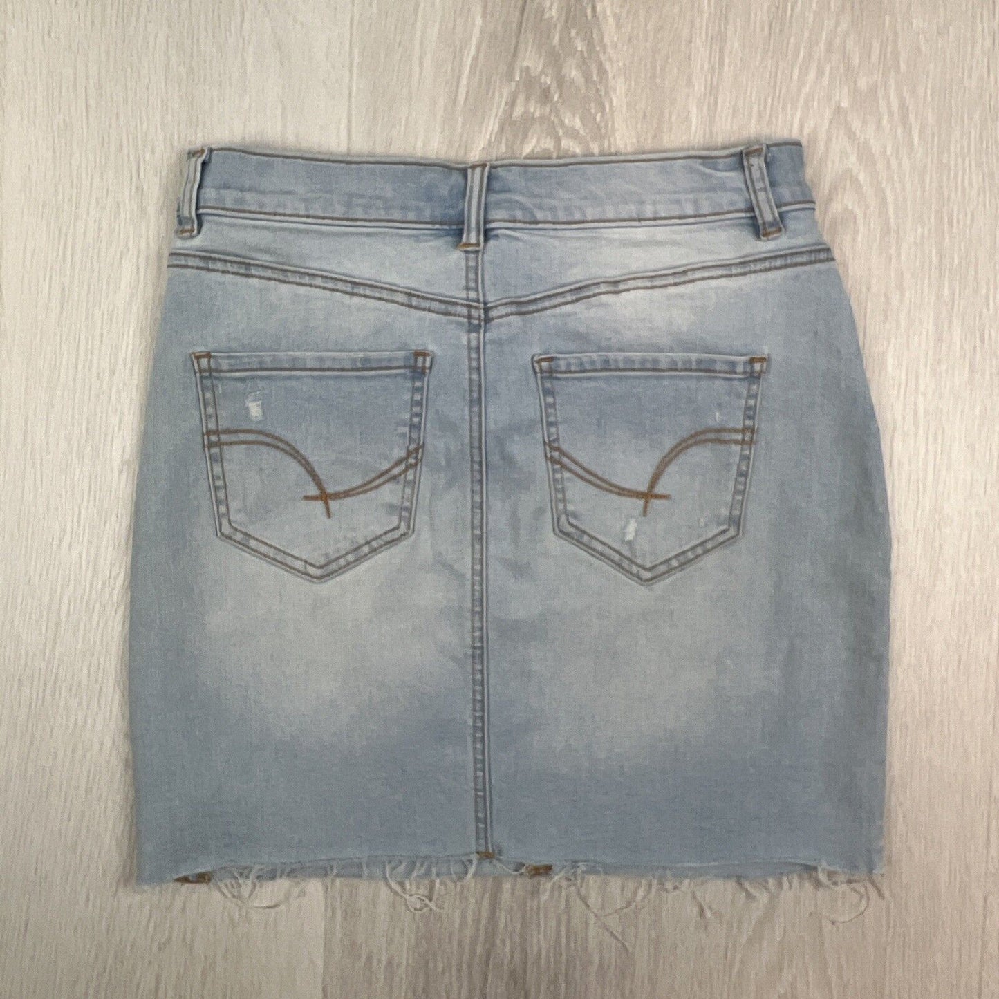 Sportsgirl Womens Light Wash Blue Denim Mini Skirt Size 8