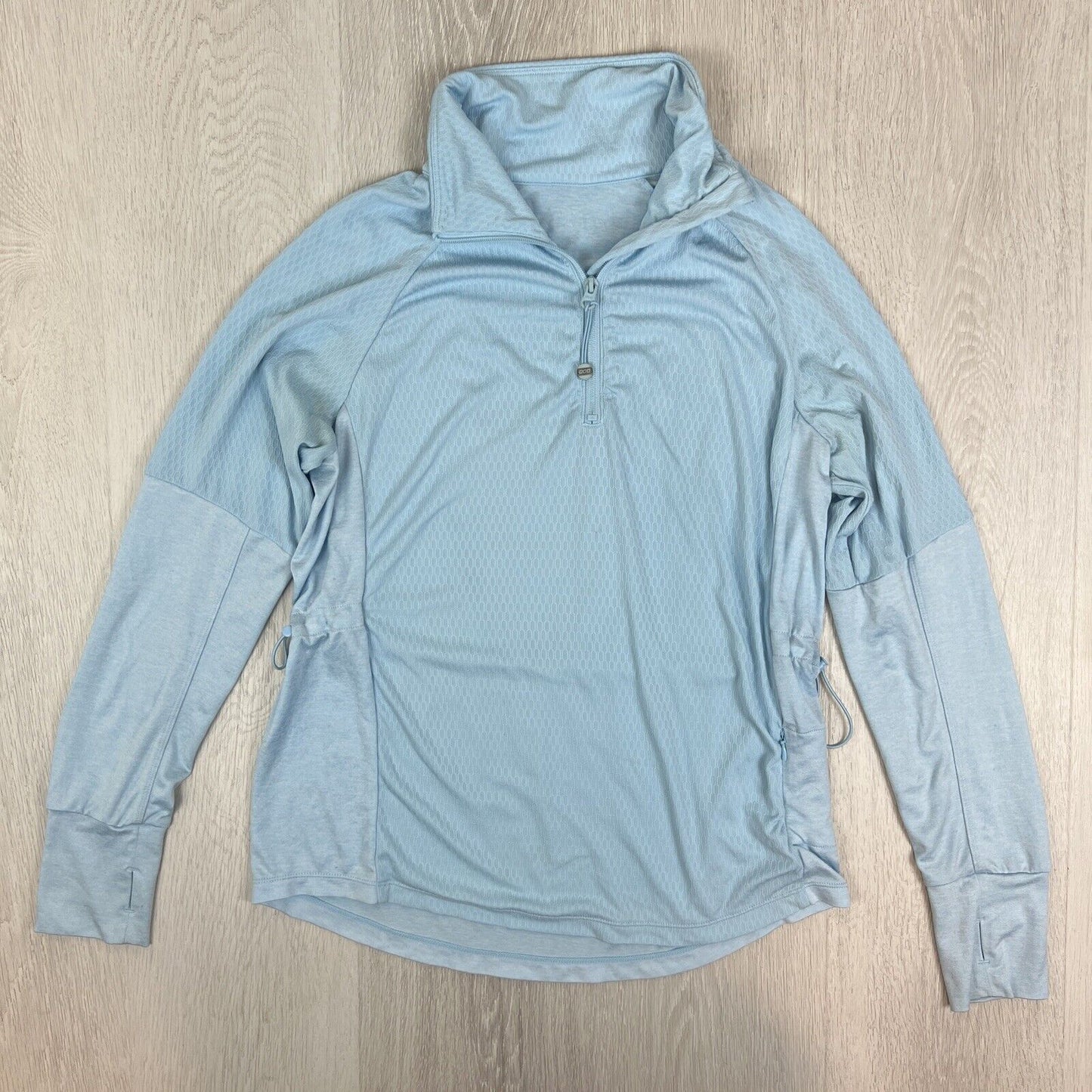 Lorna Jane Womens Light Blue 1/4 Zip Tracksuit Jacket Windbreaker Size M Approx