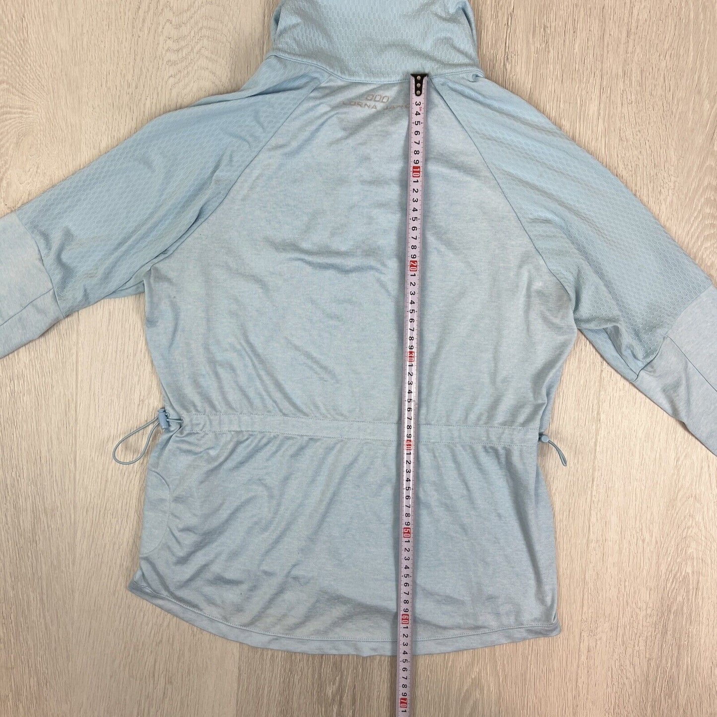 Lorna Jane Womens Light Blue 1/4 Zip Tracksuit Jacket Windbreaker Size M Approx