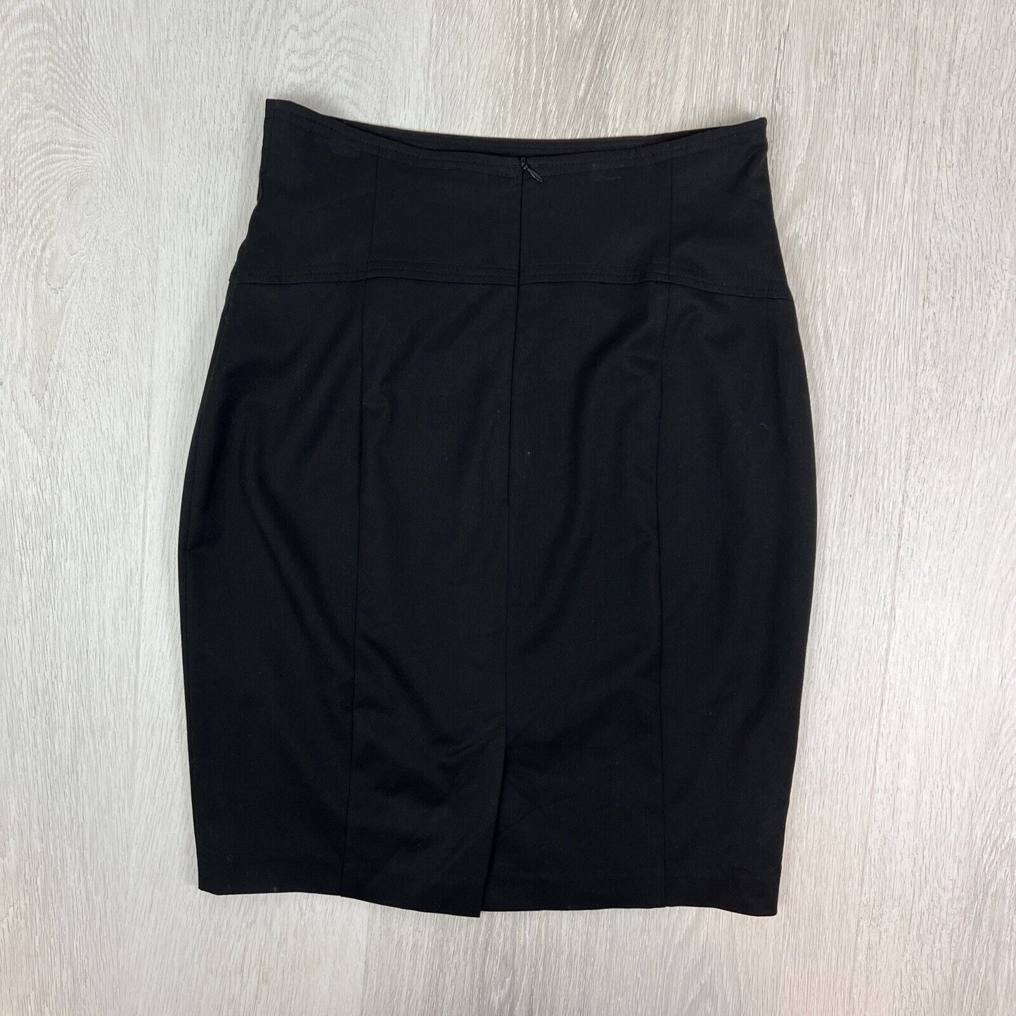 Cue in the City Womens Black Work Pencil Skirt Size 12