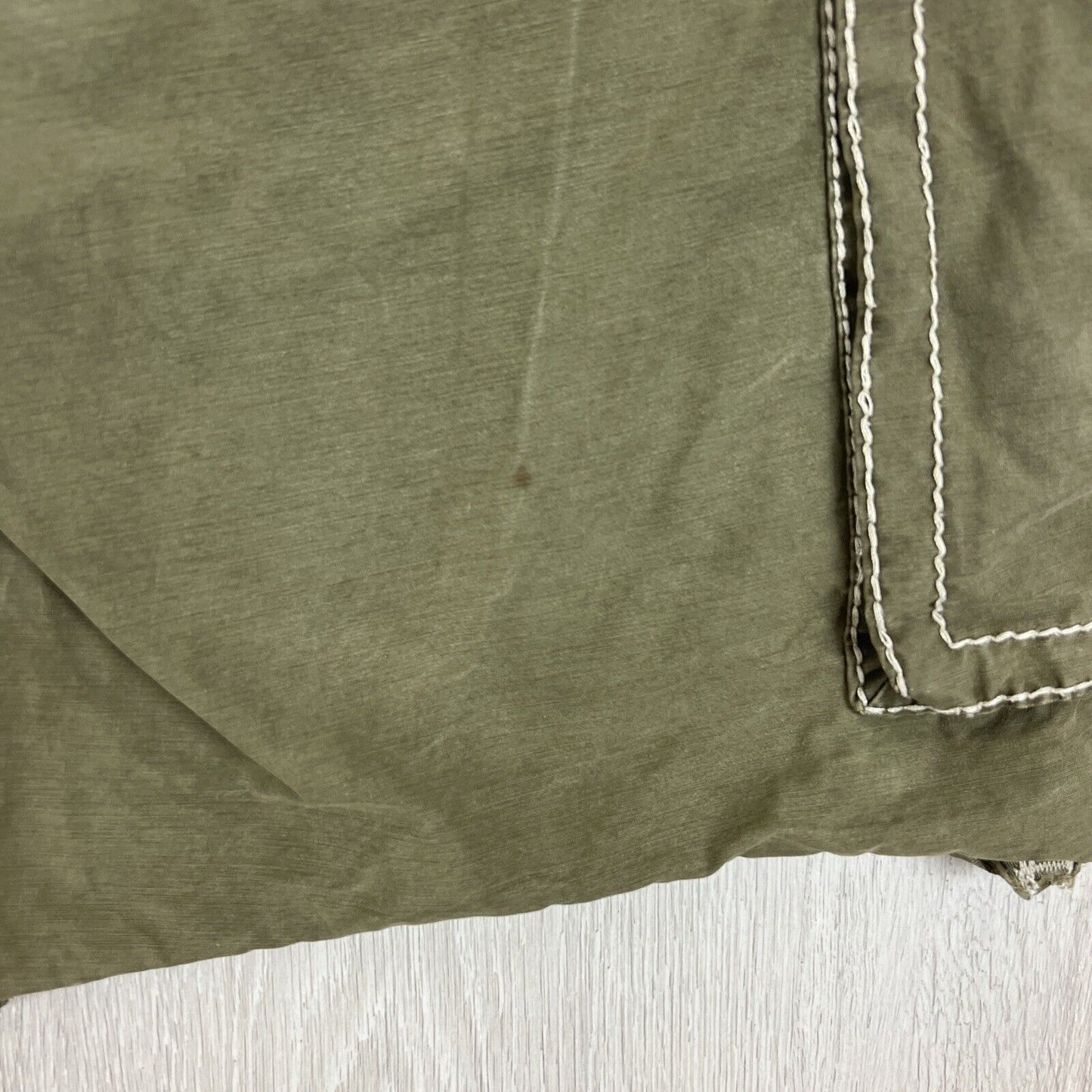 True Religion Mens Olive Green Cargo Shorts Size 34