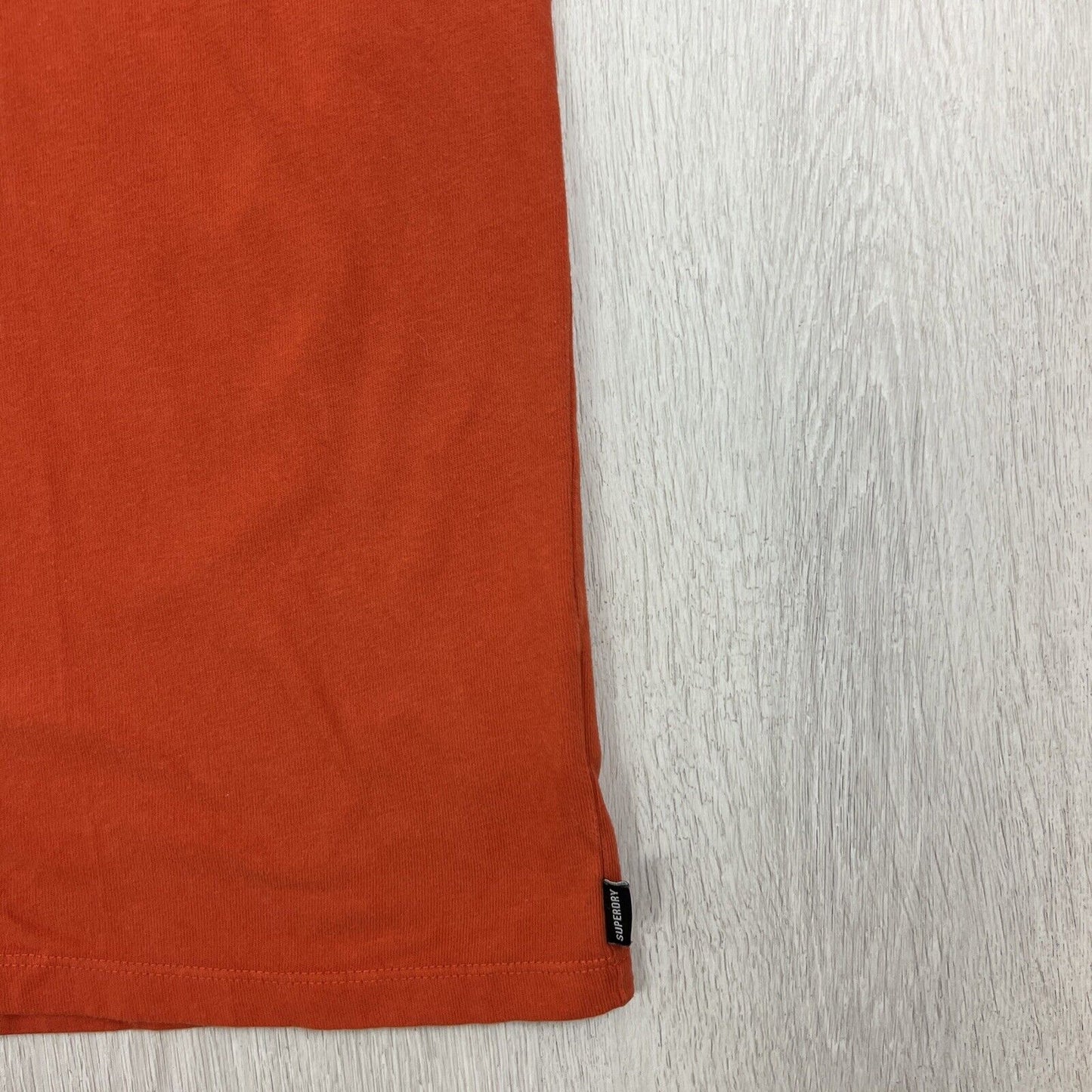 Superdry Mens Orange Short Sleeve T-Shirt Size Large