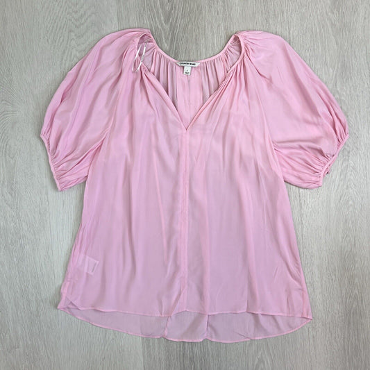 Country Road Womens Pink Silk Blend Shirt Top Blouse Size 4