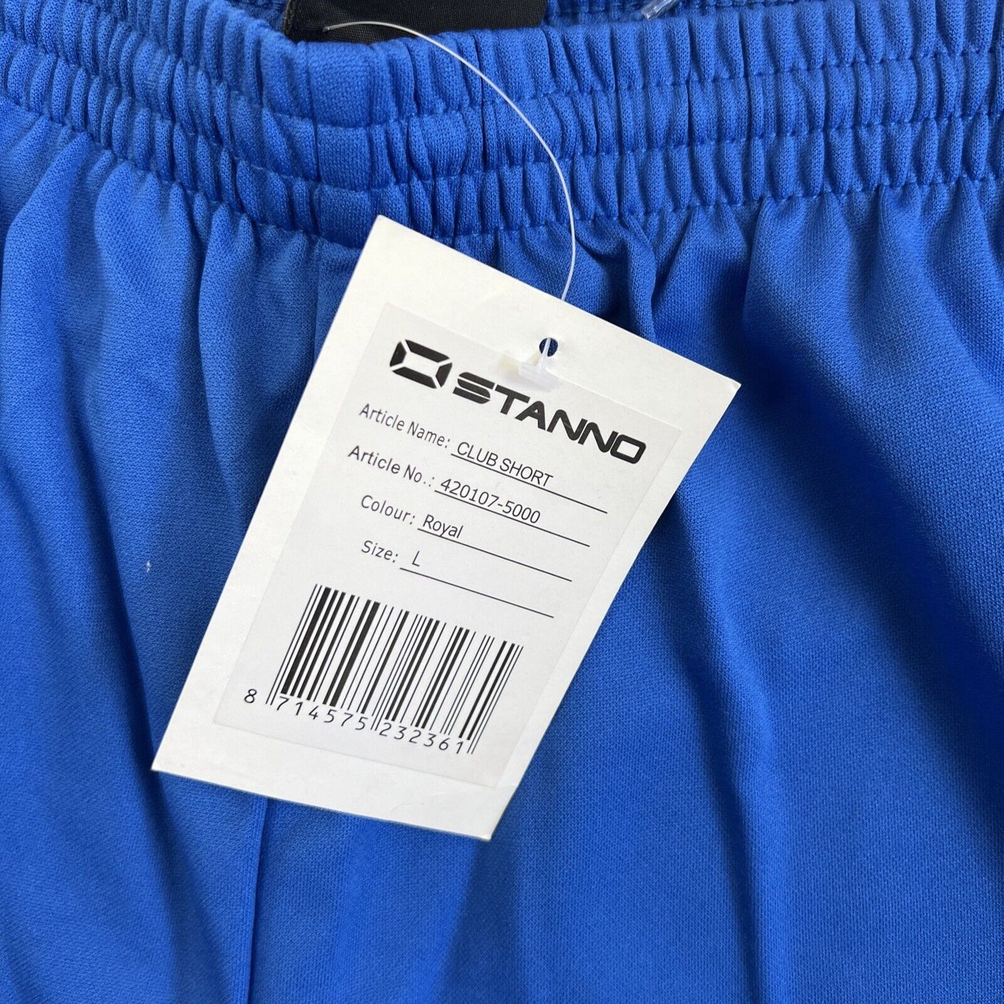 Stanno Mens Blue Soccer Shorts Size Large (new with fade mark)