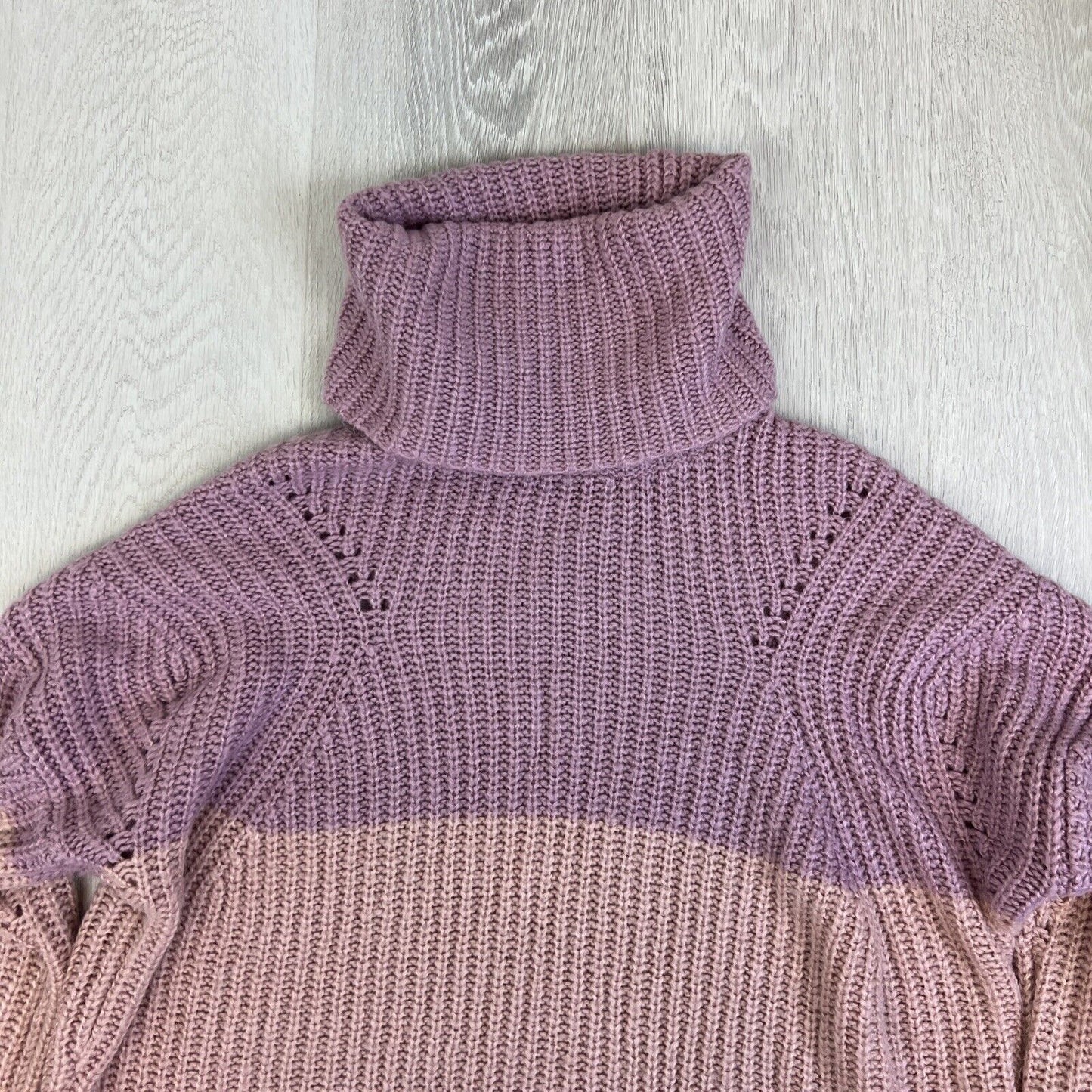 One Teaspoon Womens Pink Knitted Oversized Sweater Jumper Size Small