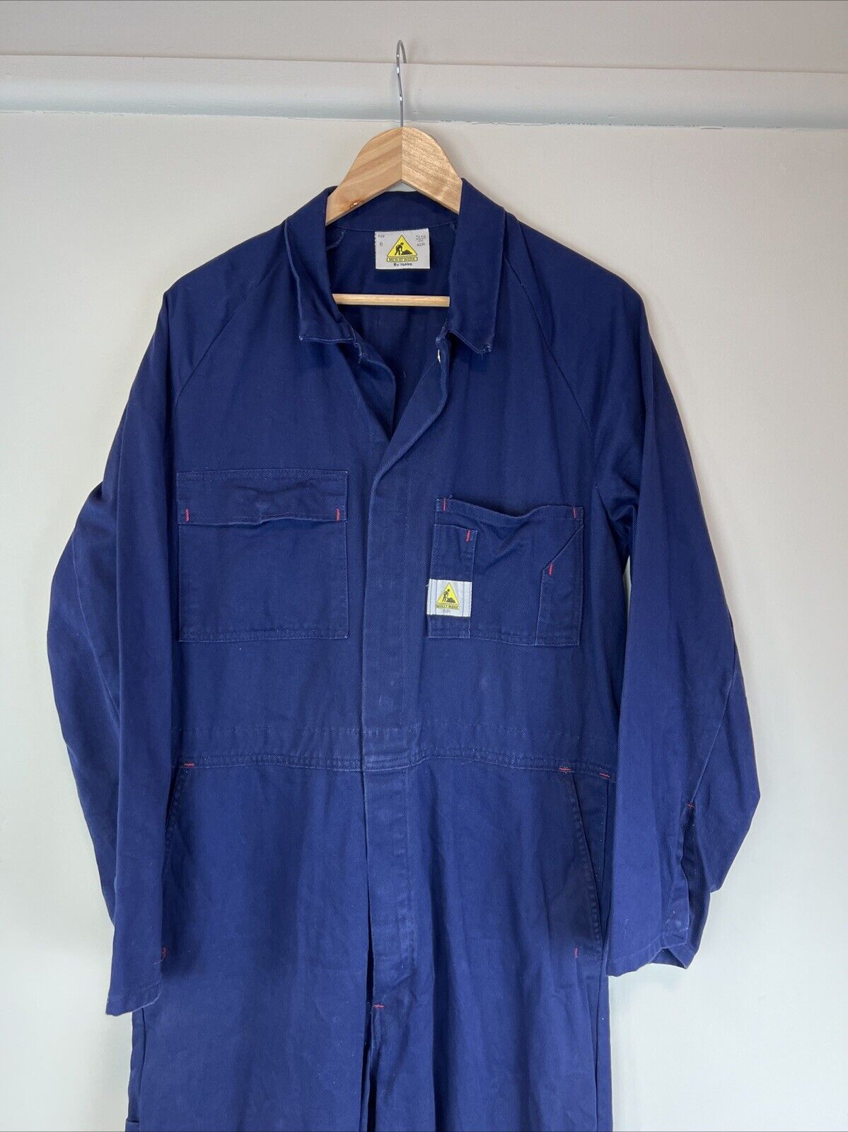 Men at Work by Hard Yakka Navy Blue Snap Button Long Work Coveralls Size 6 / 92R