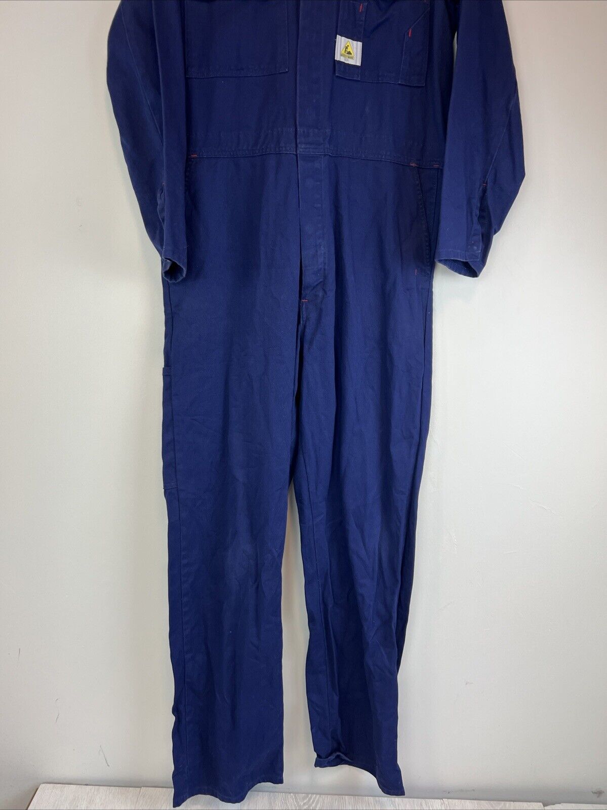 Men at Work by Hard Yakka Navy Blue Snap Button Long Work Coveralls Size 6 / 92R