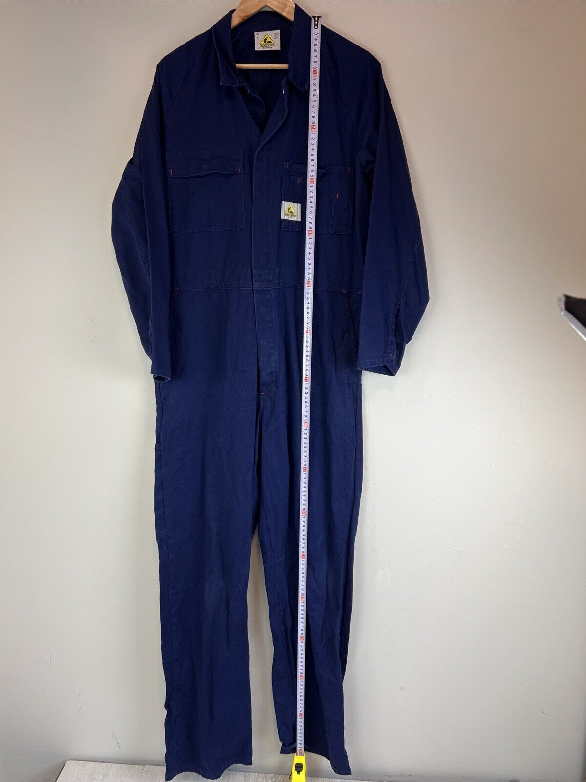 Men at Work by Hard Yakka Navy Blue Snap Button Long Work Coveralls Size 6 / 92R