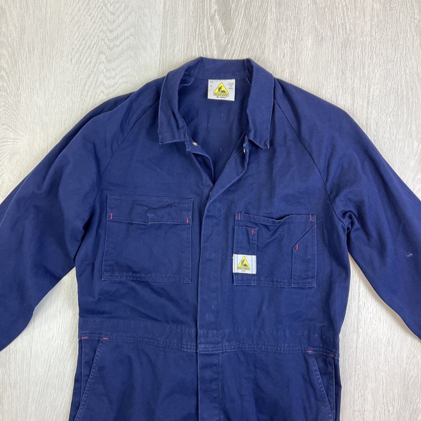 Men at Work by Hard Yakka Navy Blue Snap Button Long Work Coveralls Size 6 / 92R