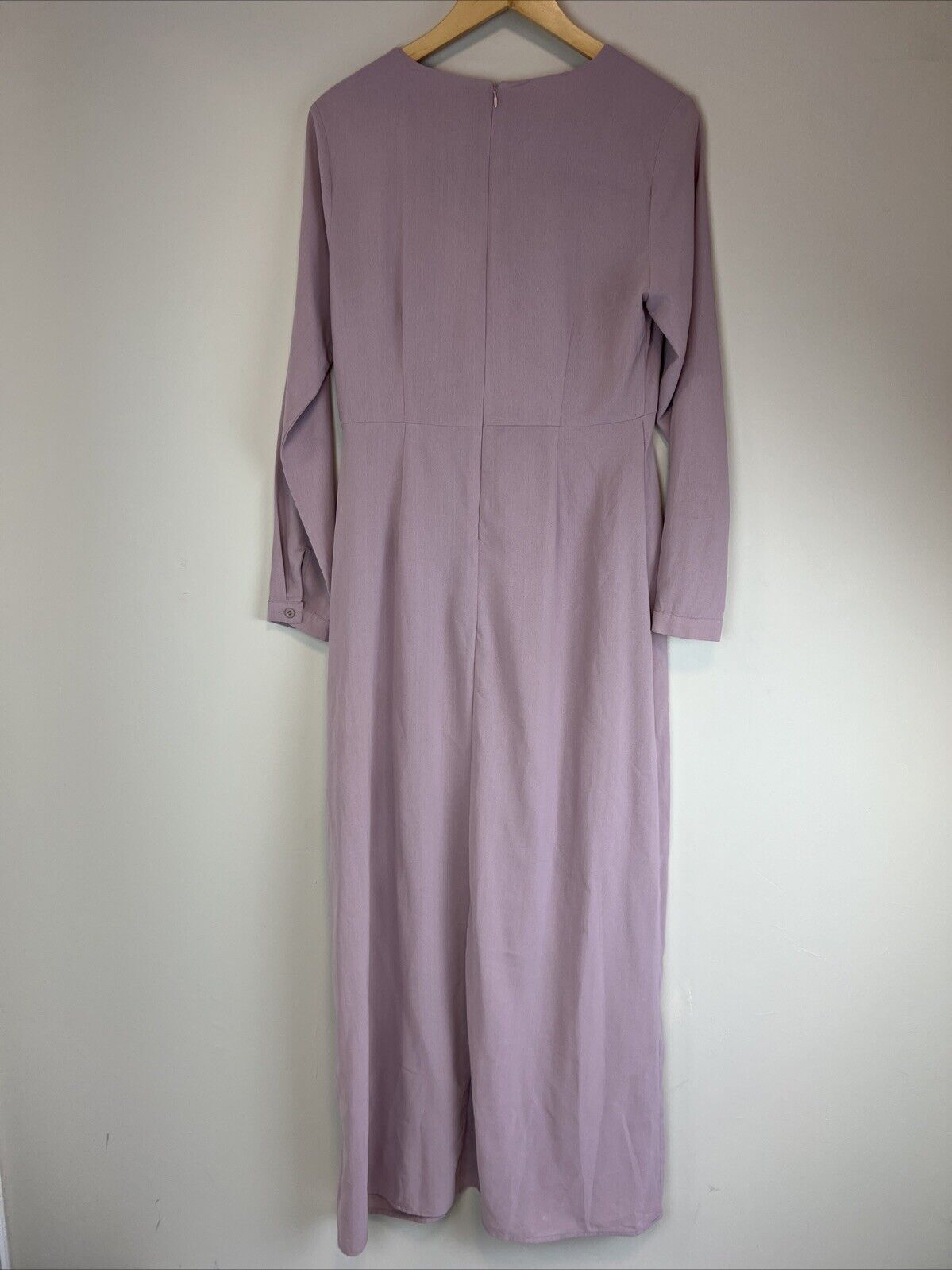 Lorraine Womens Purple Midi Dress Long Sleeve Size 8