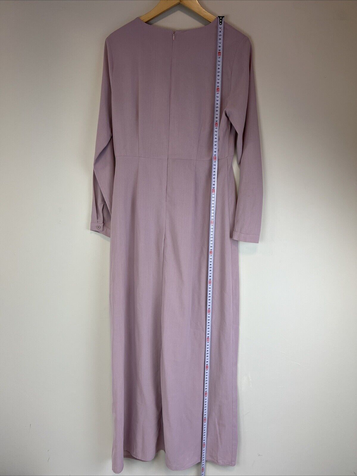 Lorraine Womens Purple Midi Dress Long Sleeve Size 8