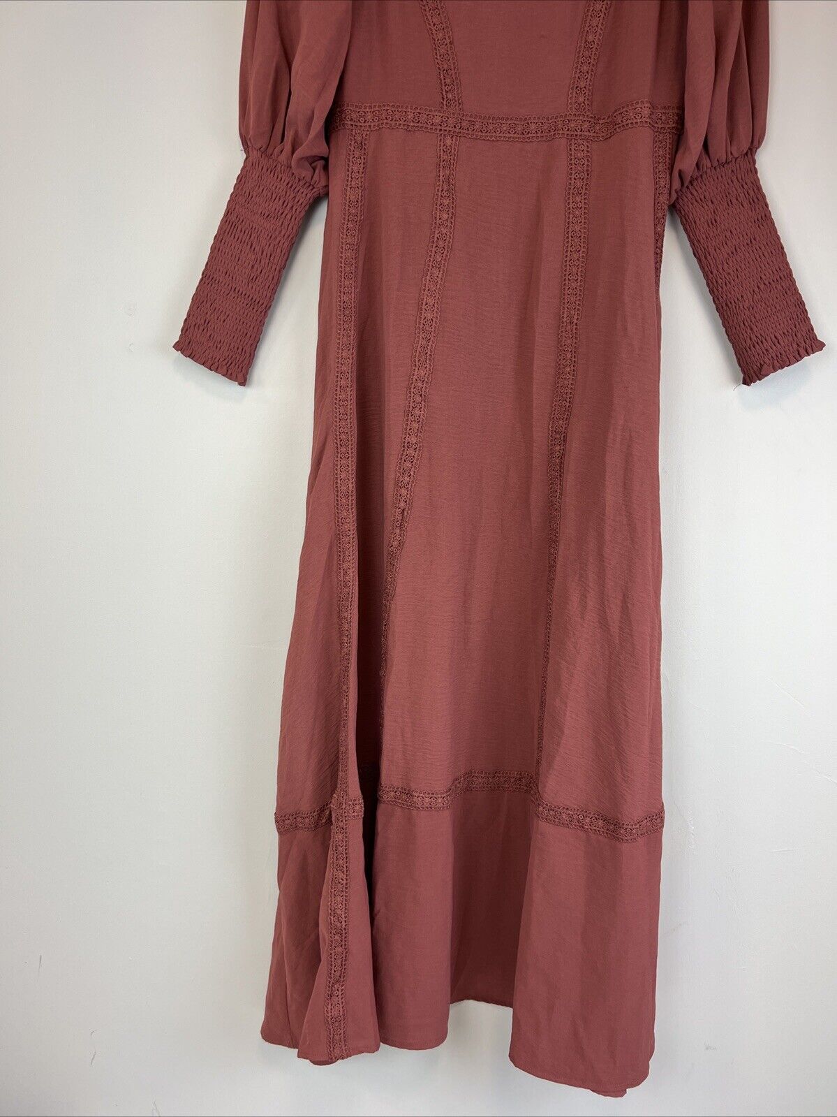 Dream House Womens Brown Maxi Long Sleeve Dress Size 6