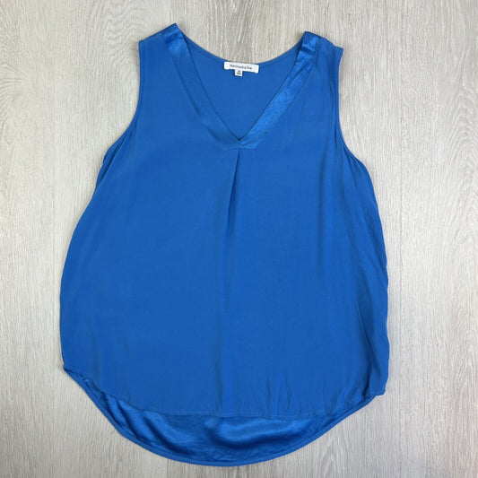 Hammock & Vine Womens Satin Blue Viscose Tank Size 10