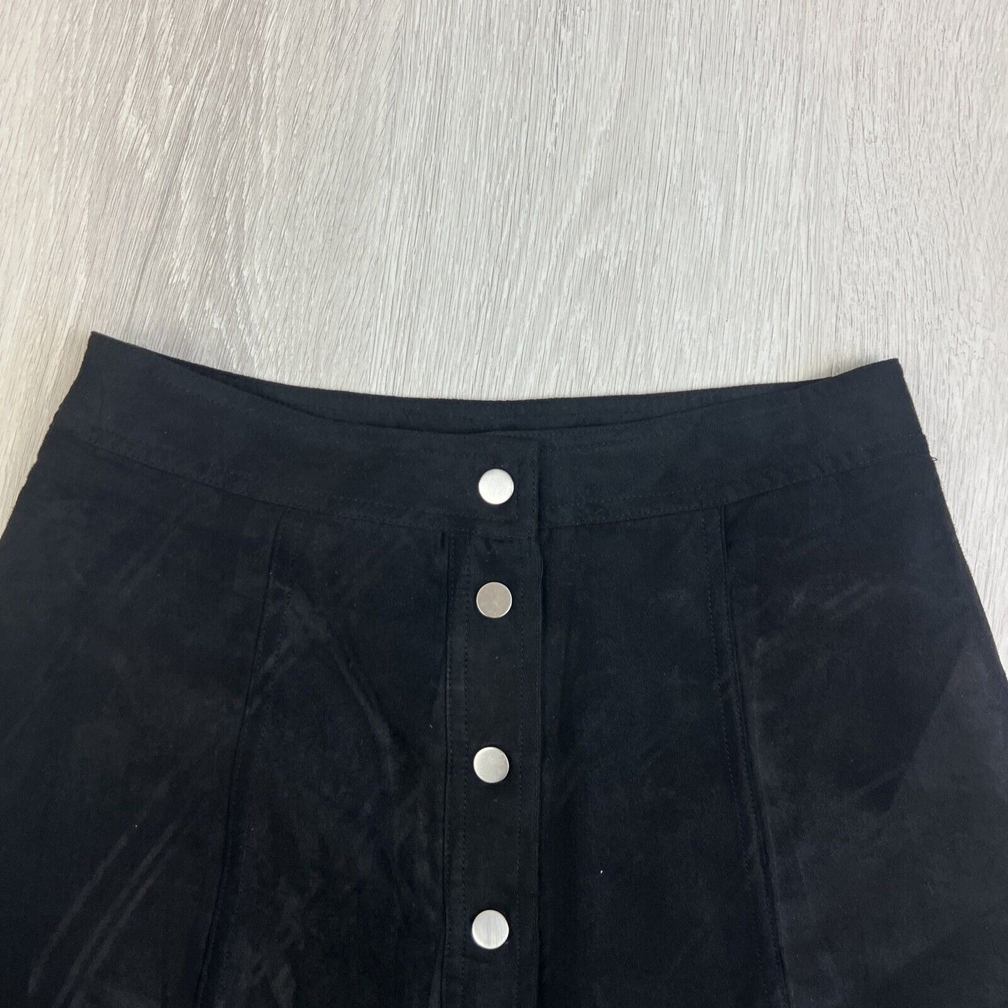 Divided by H&M Womens Black Snap Button Mini Skirt Size 4 US