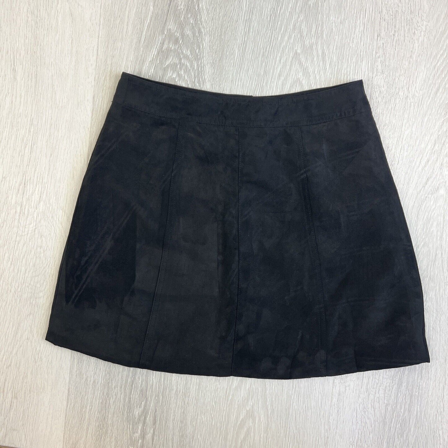 Divided by H&M Womens Black Snap Button Mini Skirt Size 4 US