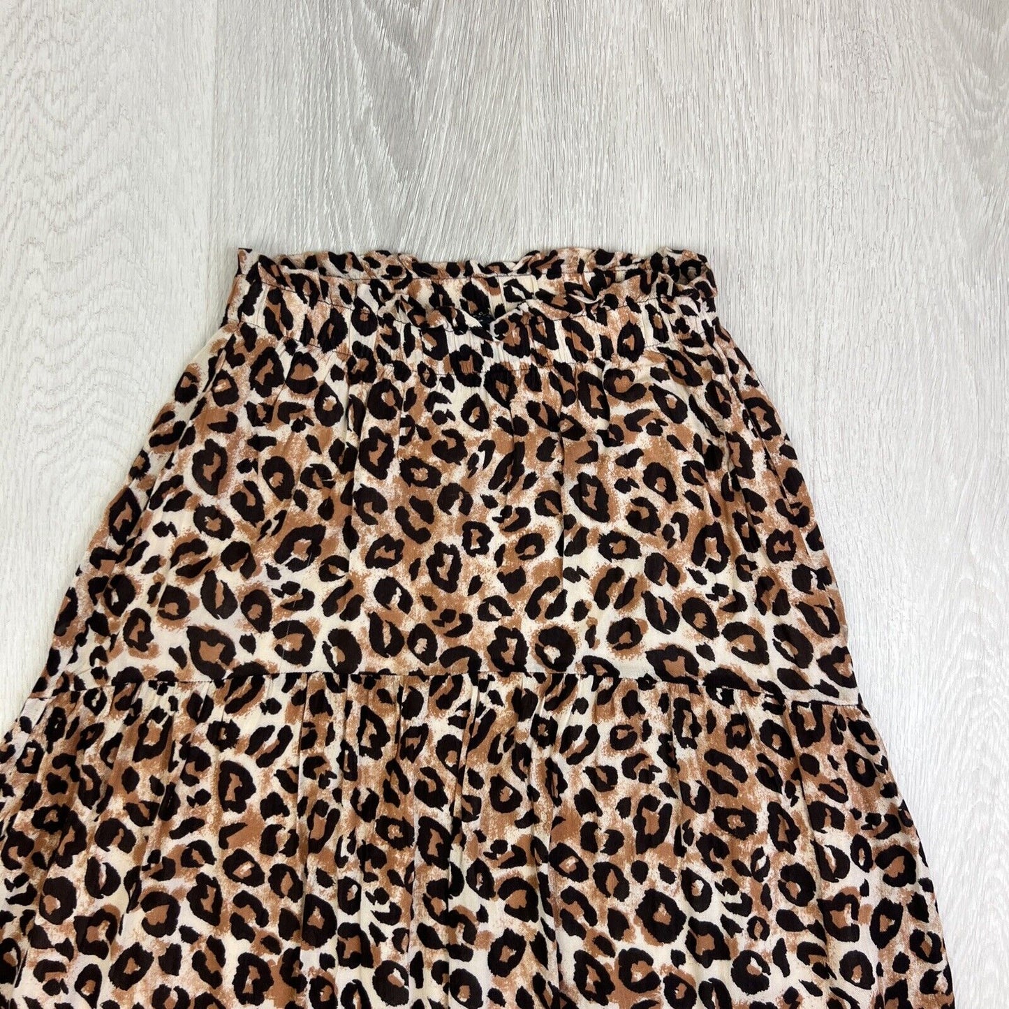 Selected Femme Womens Animal Print Viscose Skirt Size 36