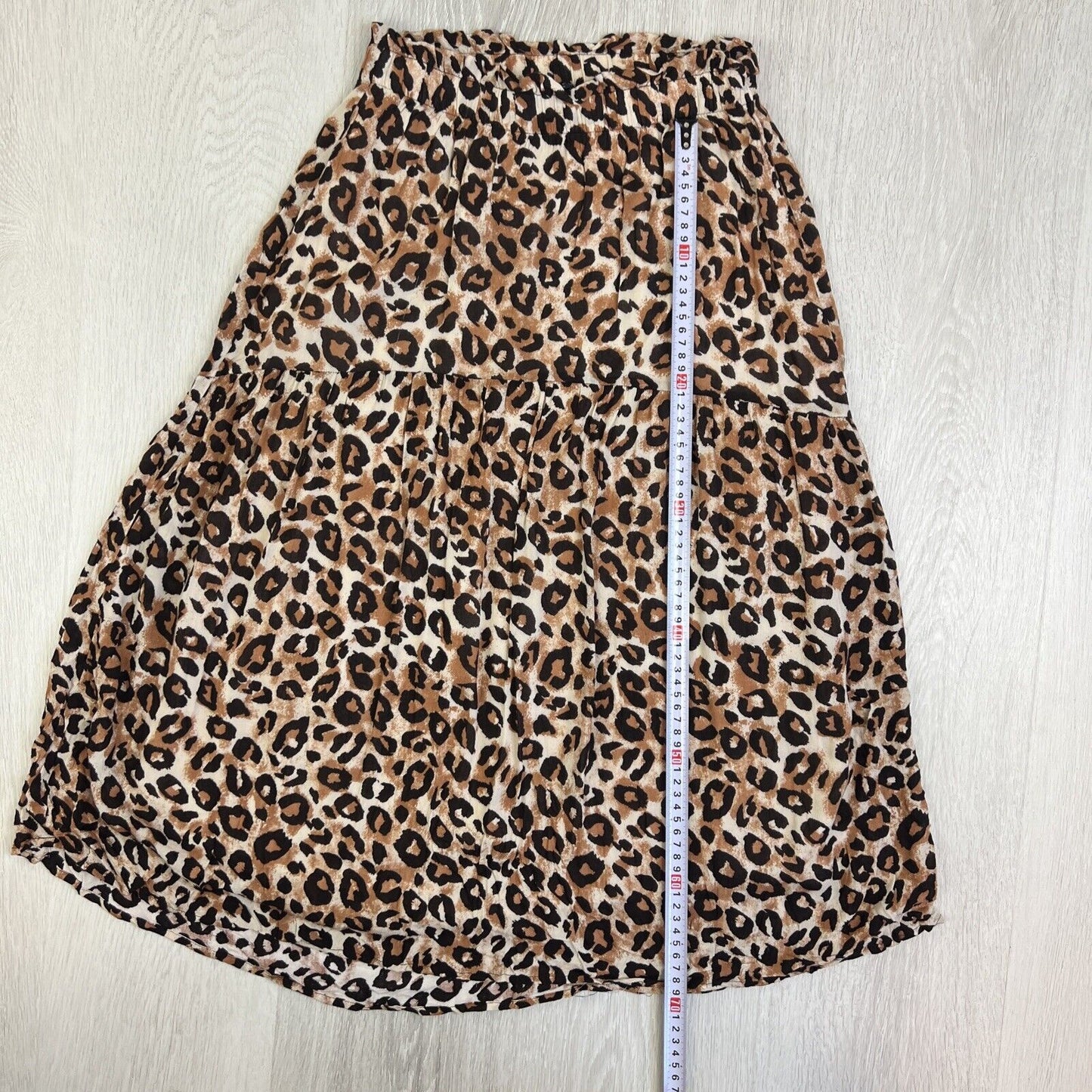 Selected Femme Womens Animal Print Viscose Skirt Size 36