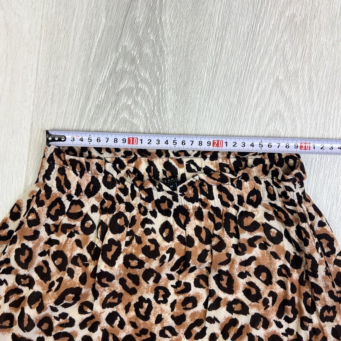 Selected Femme Womens Animal Print Viscose Skirt Size 36