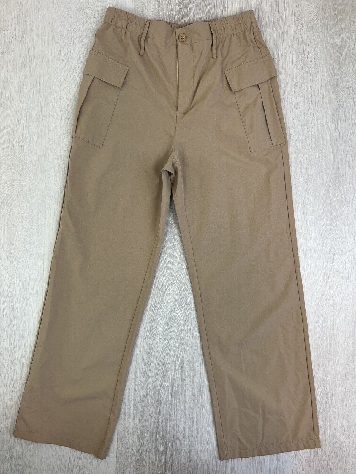 Shein Womens Brown Wide Lego Cargo Pants Size Large