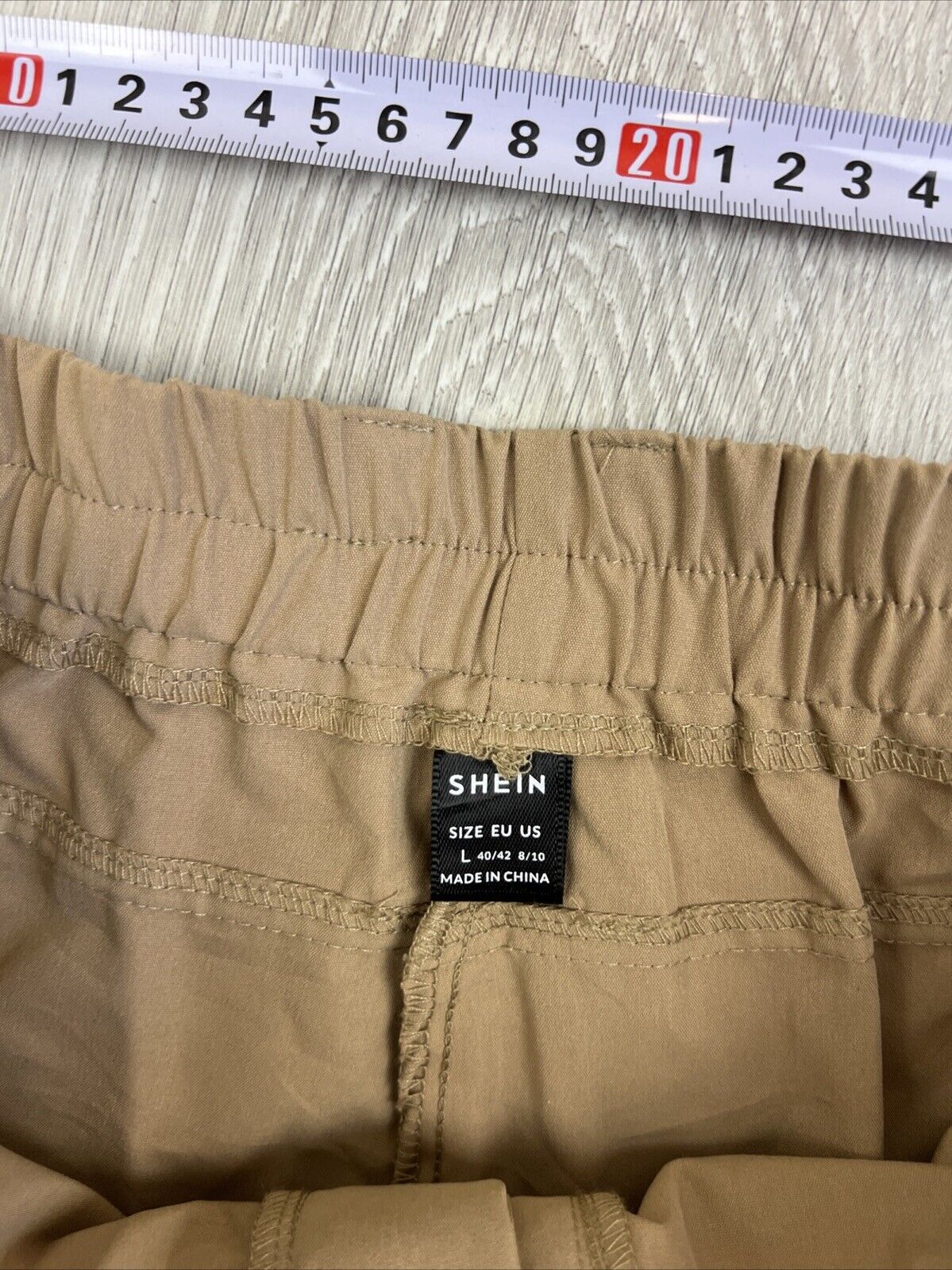 Shein Womens Brown Wide Lego Cargo Pants Size Large