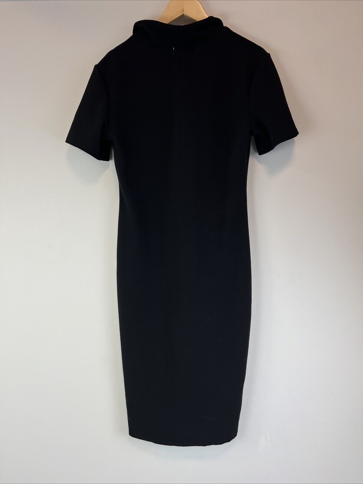 Malibu Womens Black Casual Tab Zip Dress Size 16