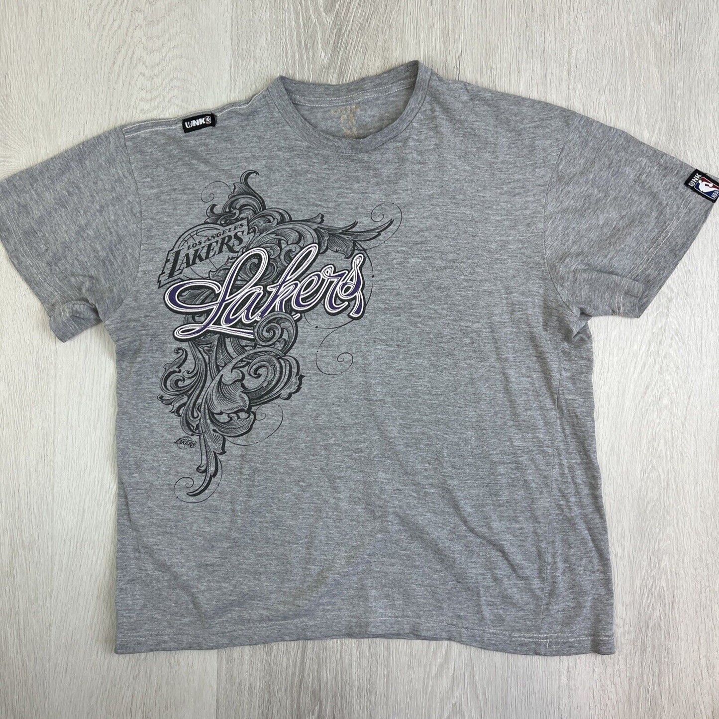 UNK LA Lakers Grey Oversized T-Shirt Size L Approx