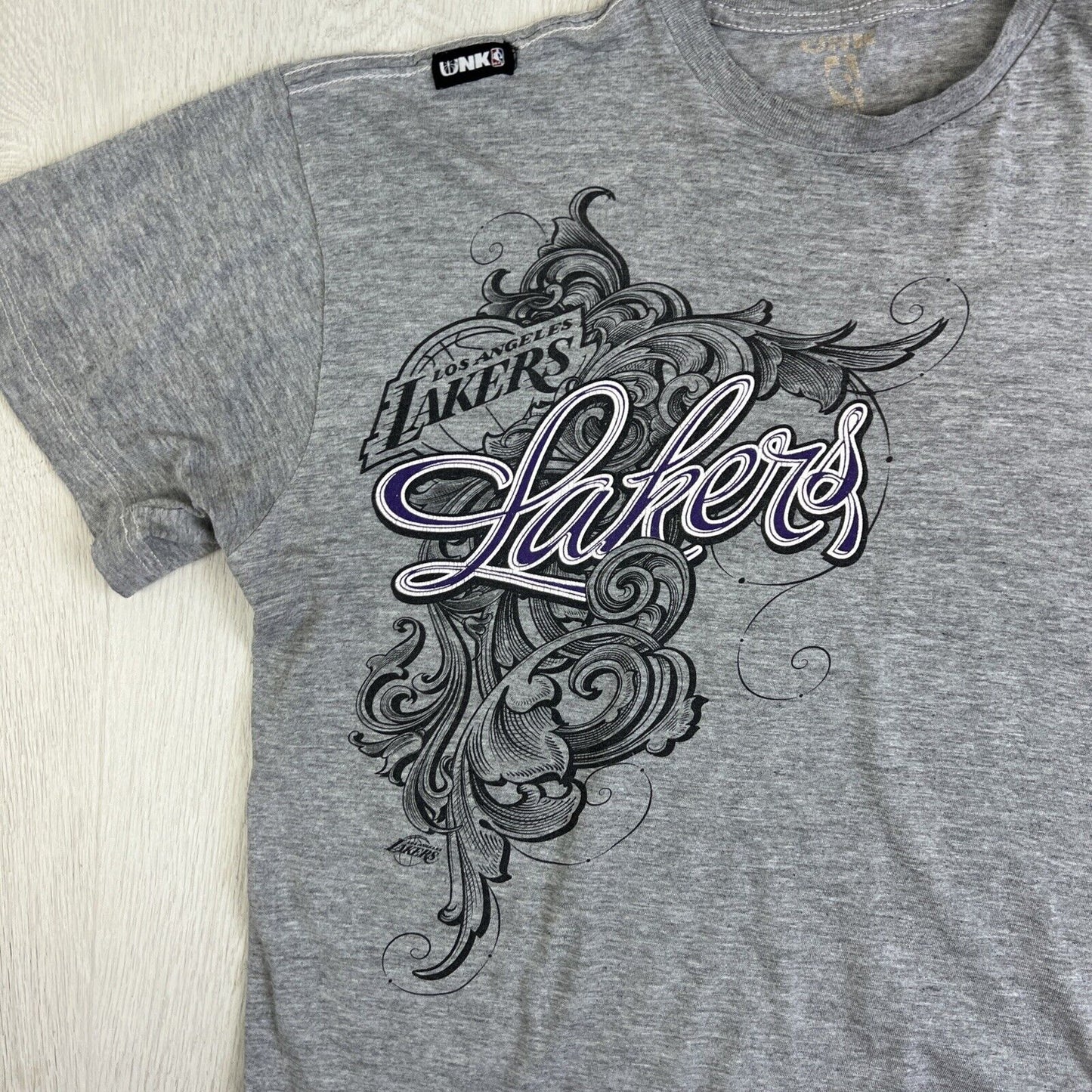 UNK LA Lakers Grey Oversized T-Shirt Size L Approx