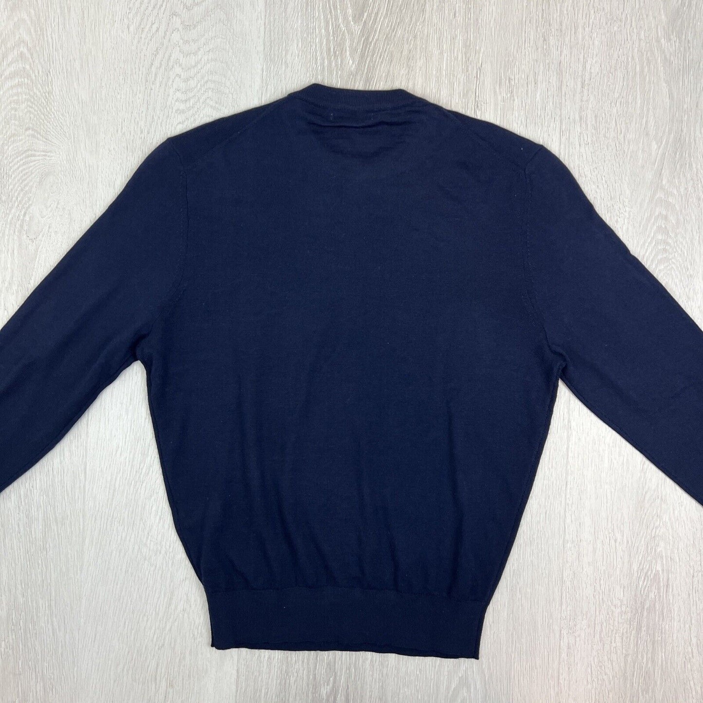 Zara Mens Navy Blue Knitted Light Sweatshirt Jumper Size Medium (2 Pieces)